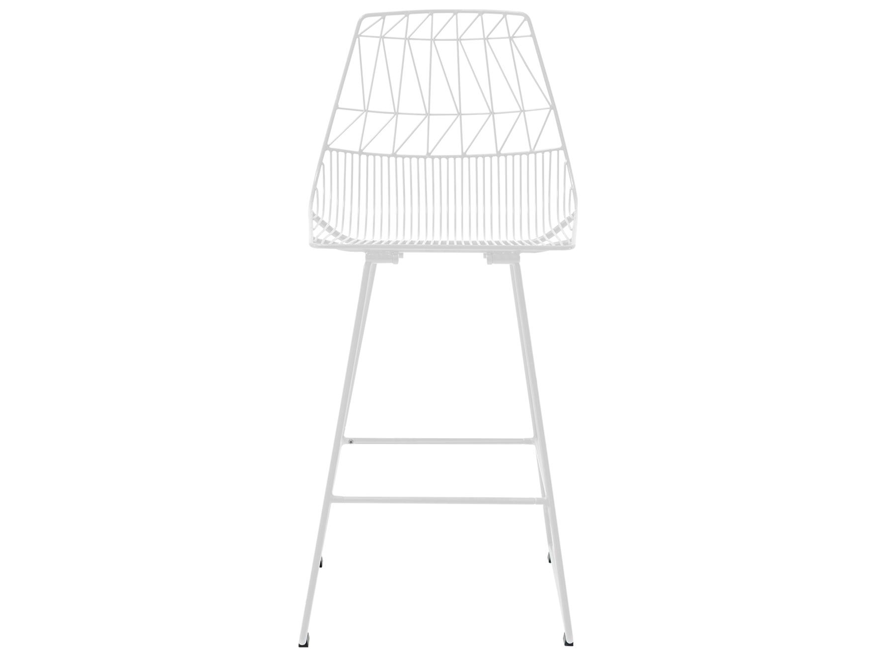 Bend Goods Outdoor Lucy Galvanized Iron White Counter Stool