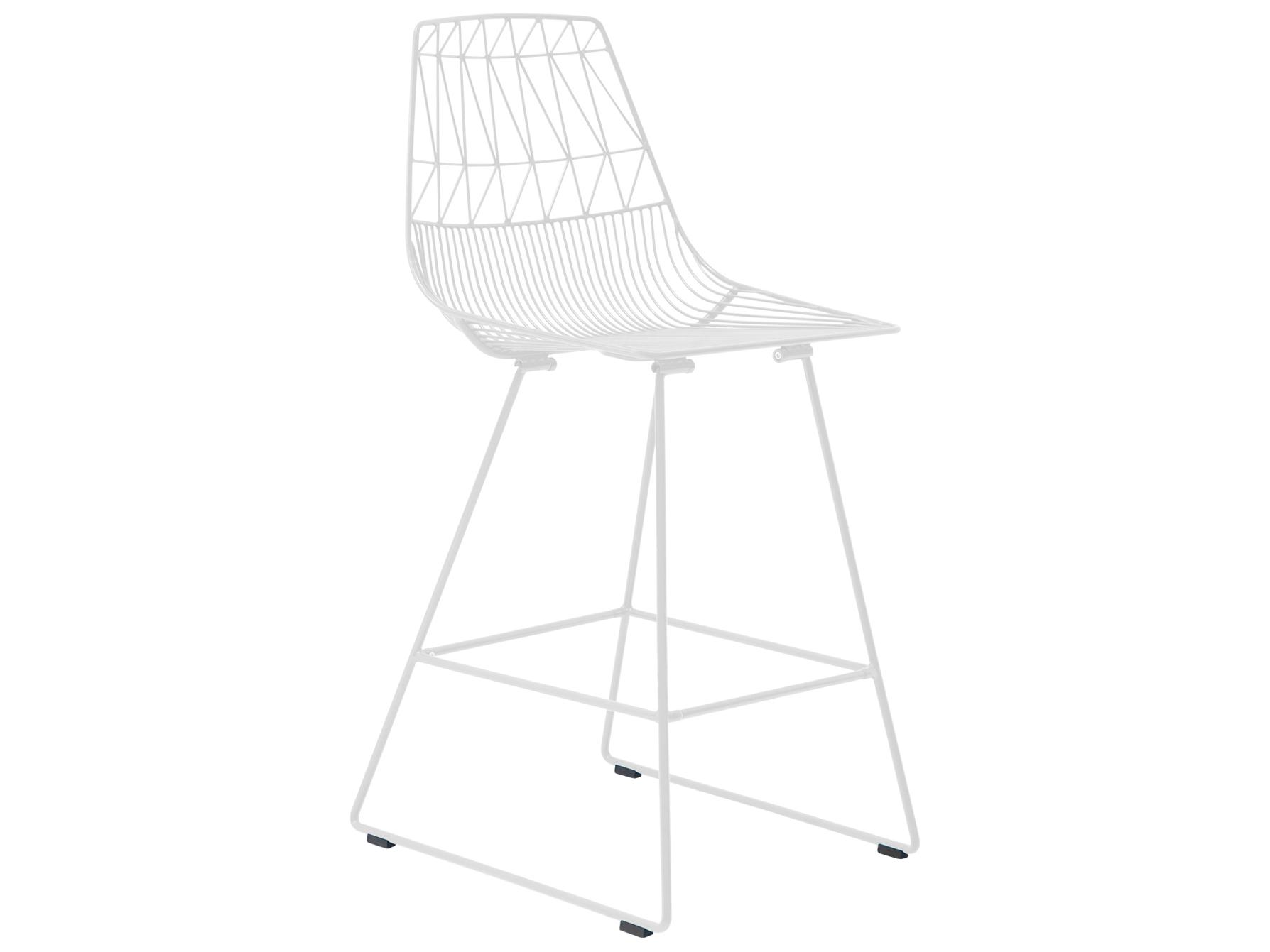 Bend Goods Outdoor Lucy Galvanized Iron White Counter Stool