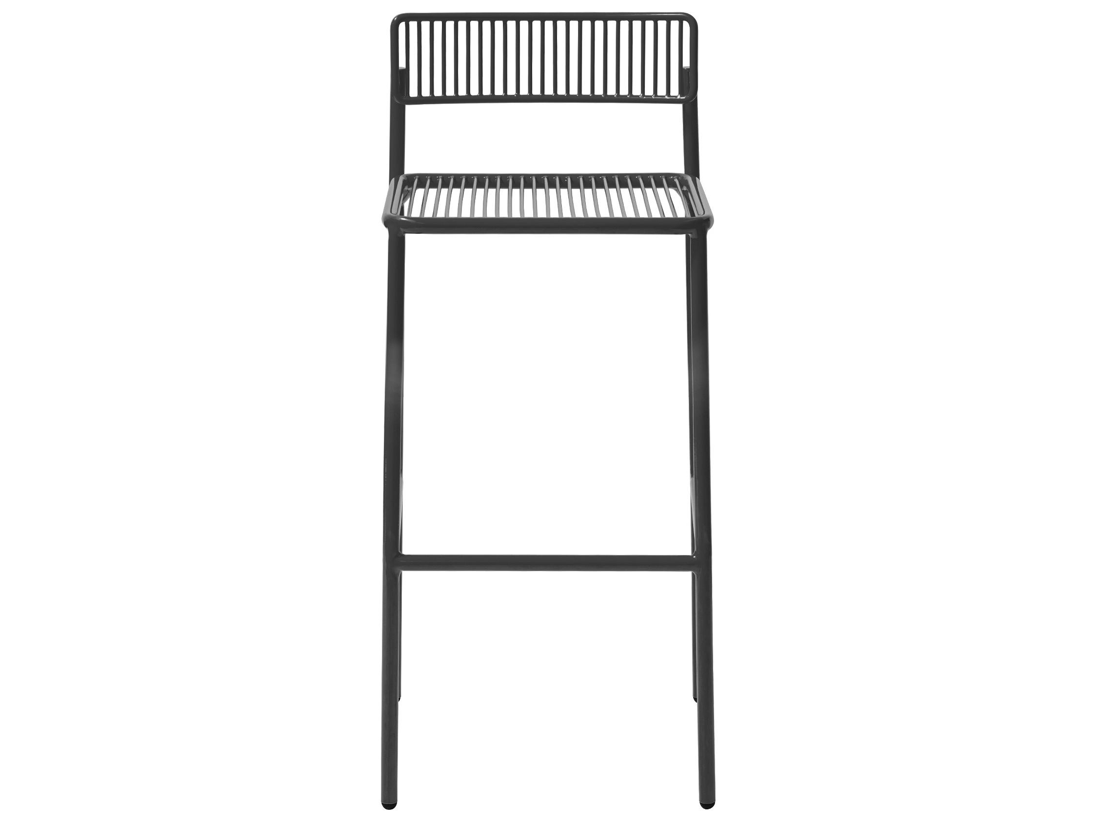 Bend Goods Outdoor Rachel Galvanized Iron Black Counter Stool