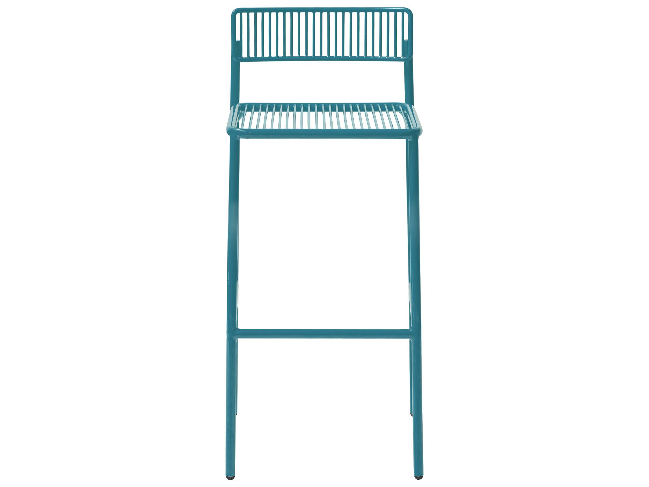 Bend Goods Outdoor Rachel Galvanized Iron Peacock Counter Stool
