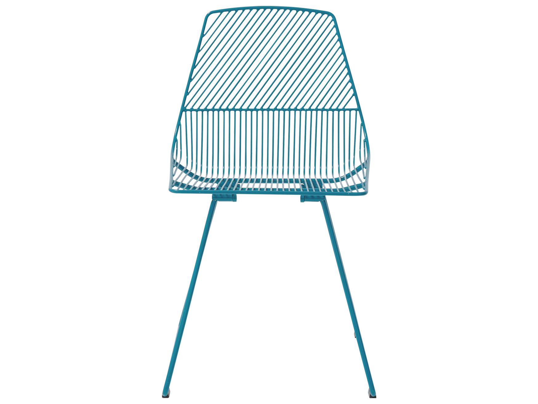 Bend Goods Outdoor Ethel Galvanized Iron Peacock Dining Side Chair