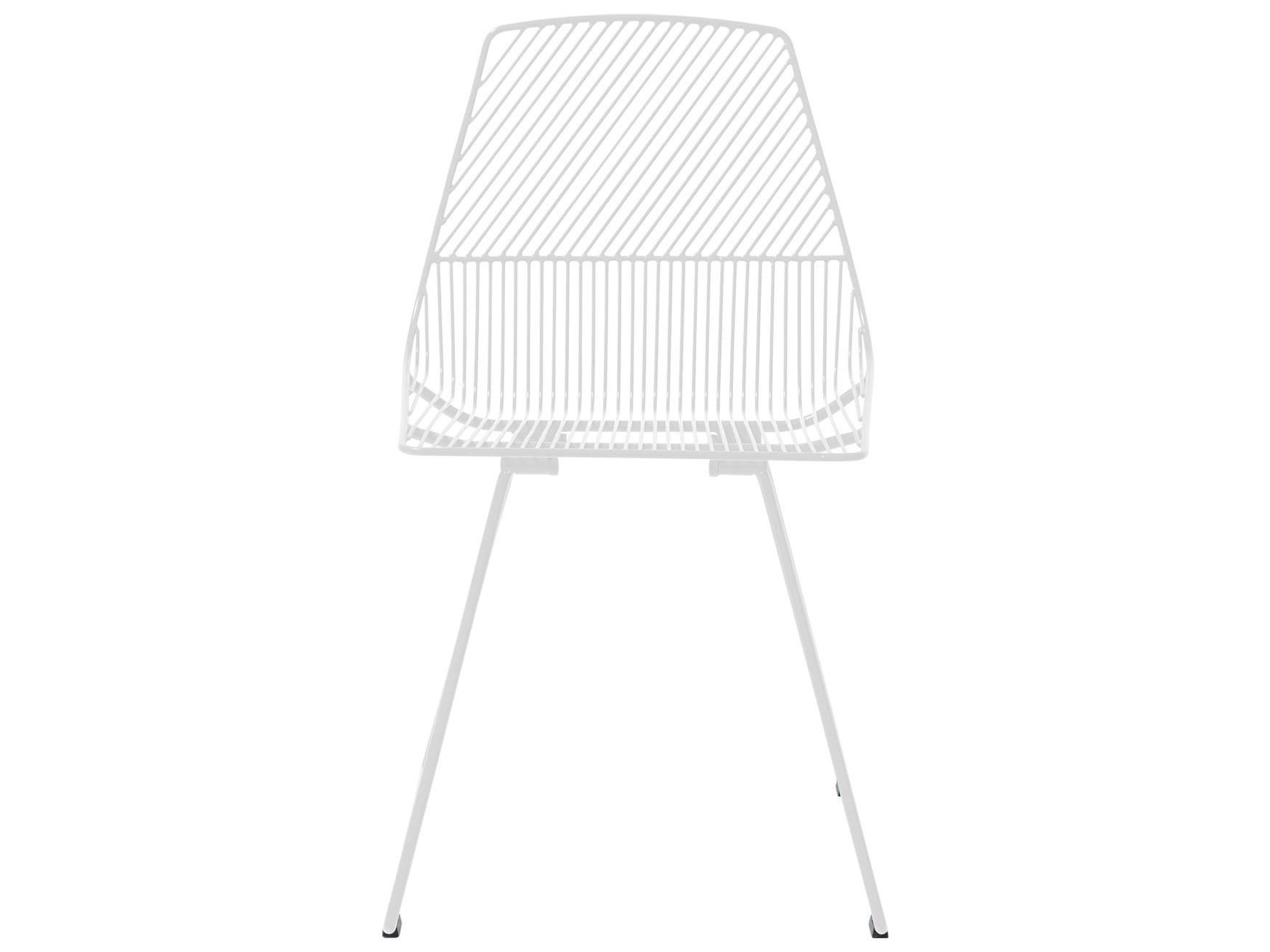 Bend Goods Outdoor Ethel Galvanized Iron White Dining Side Chair