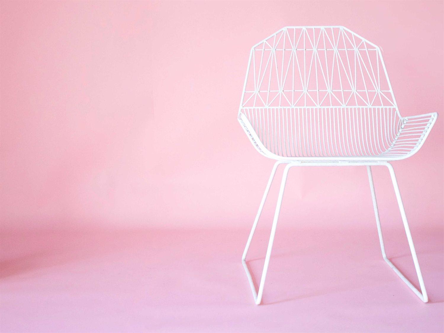 Bend Goods Outdoor Farmhouse Galvanized Iron White Lounge Chair