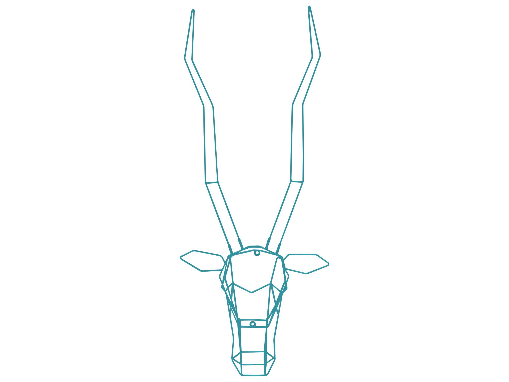 Bend Goods Outdoor Galvanized Iron Peacock Gazelle Wall Decor