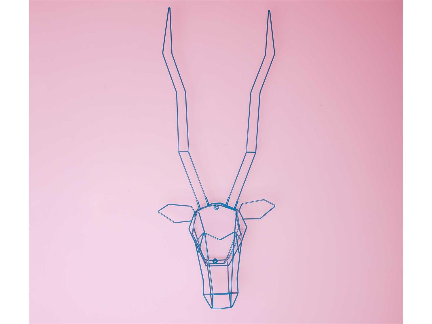 Bend Goods Outdoor Galvanized Iron Peacock Gazelle Wall Decor