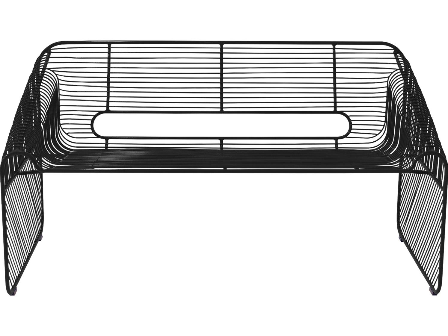 Bend Goods Outdoor Galvanized Iron Black Loveseat