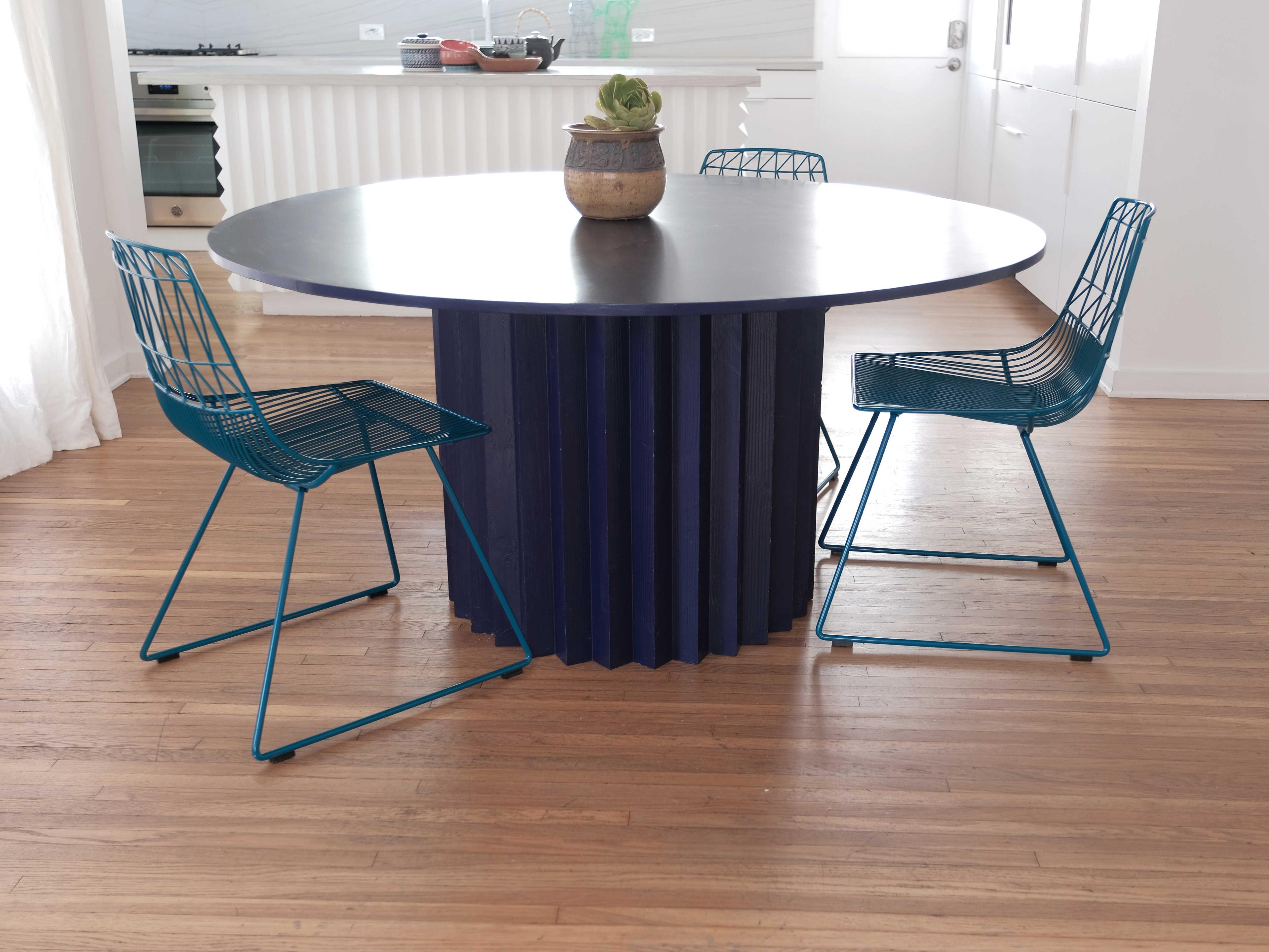 Bend Goods Outdoor Lucy Galvanized Iron Peacock Dining Chair