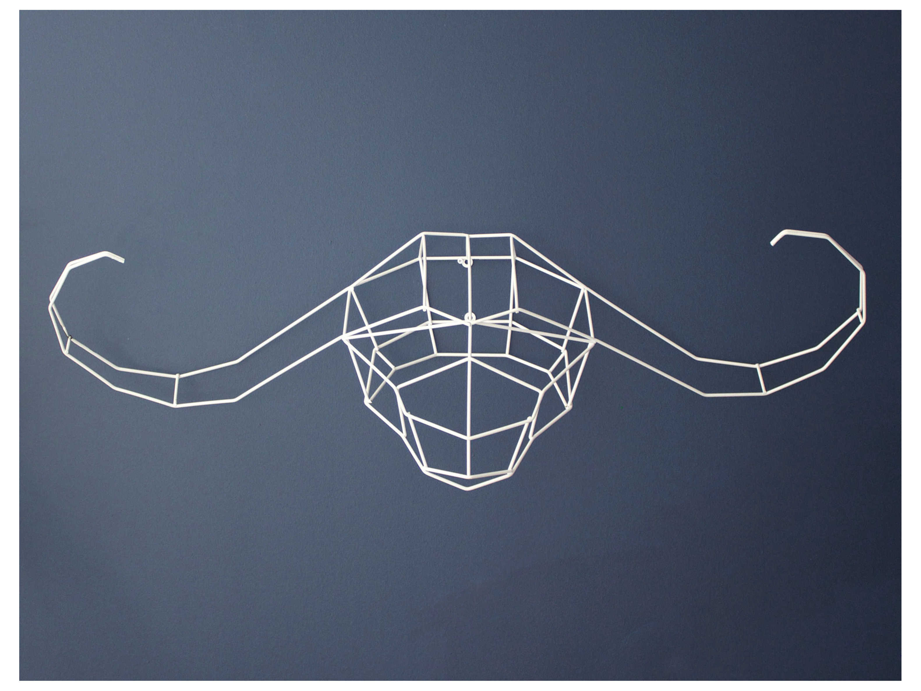 Bend Goods Outdoor Galvanized Iron White Wall Decor