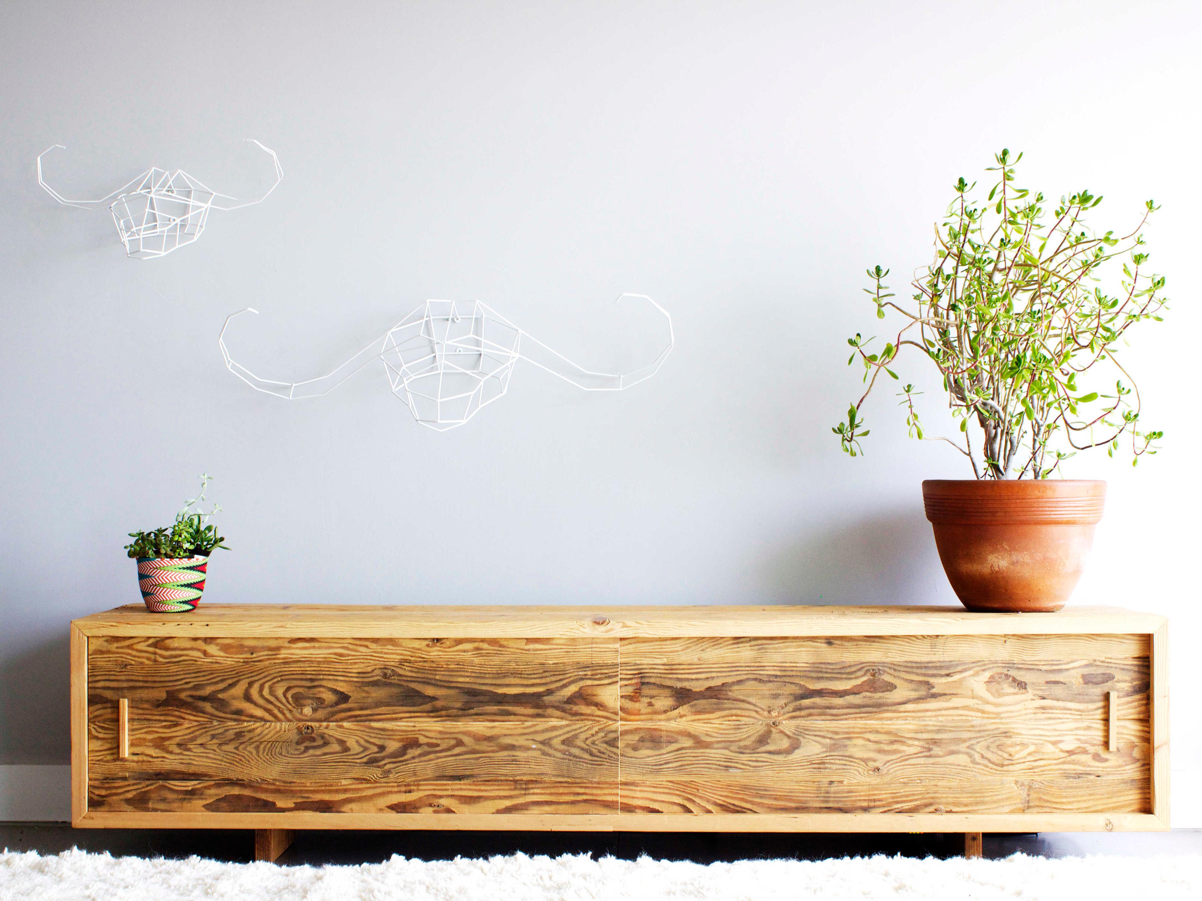 Bend Goods Outdoor Galvanized Iron White Wall Decor