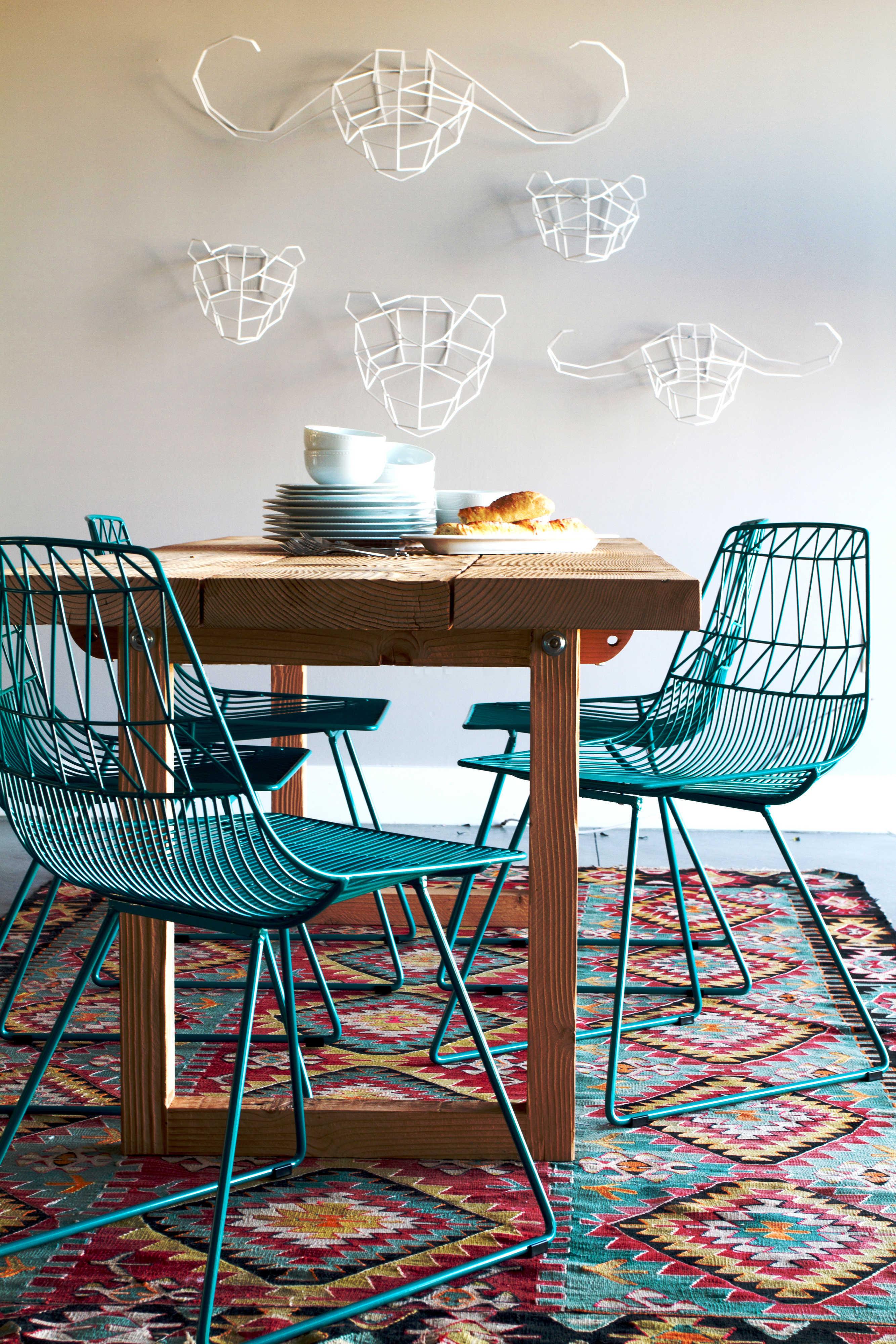 Bend Goods Outdoor Galvanized Iron White Wall Decor