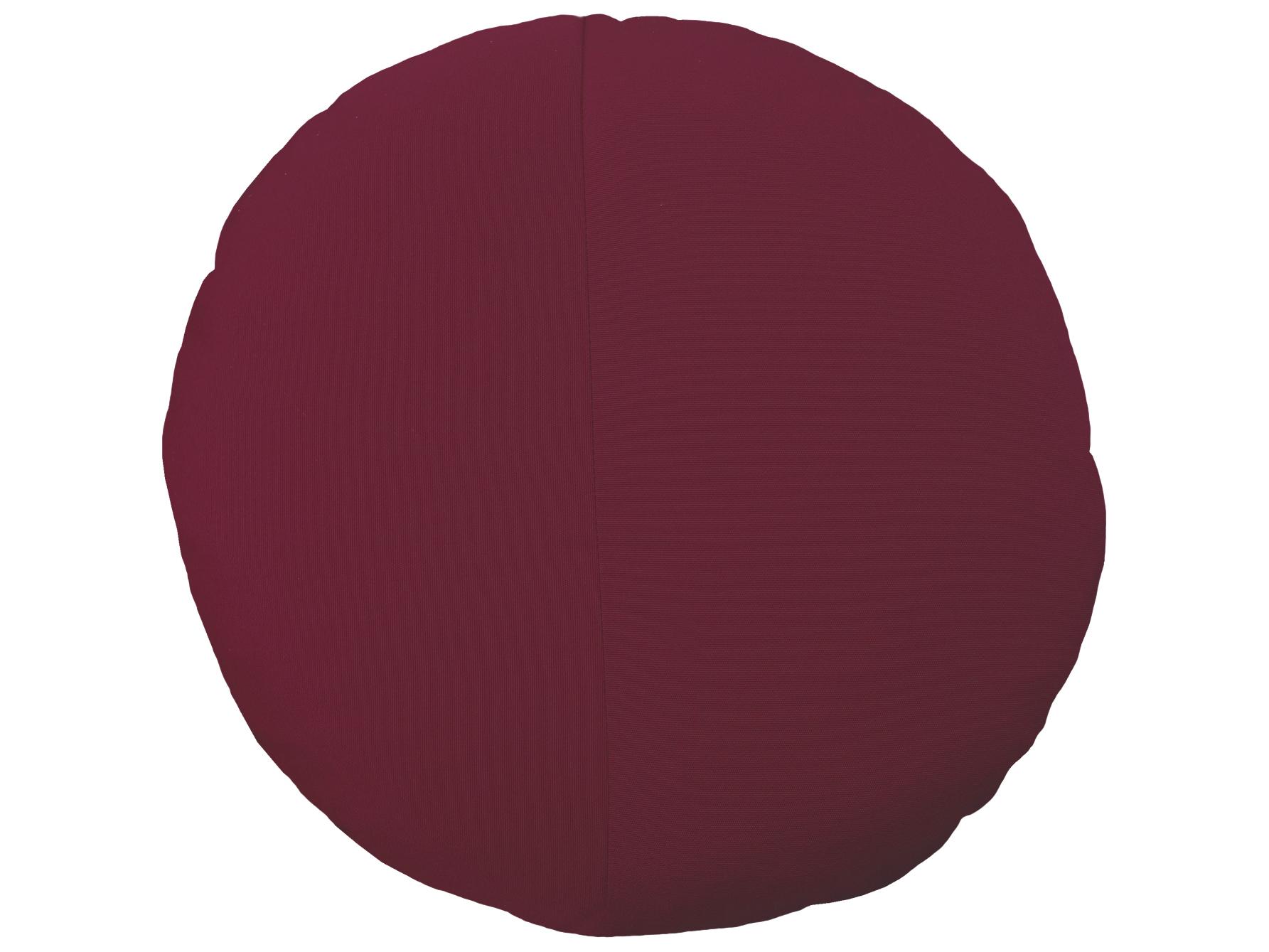 Bend Goods Outdoor Burgundy 15'' Round Throw Pillow