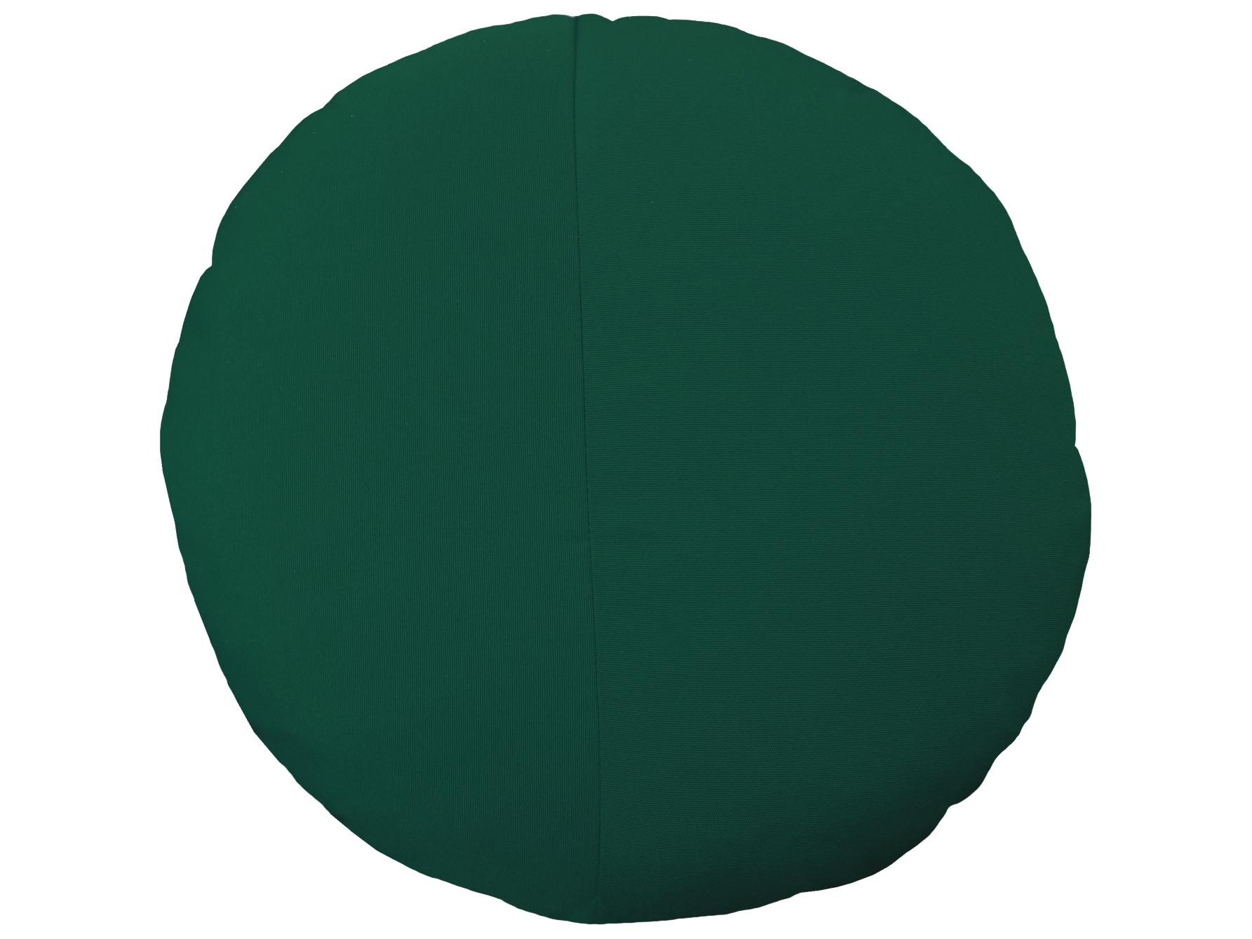 Bend Goods Outdoor Forest Green 15'' Round Throw Pillow
