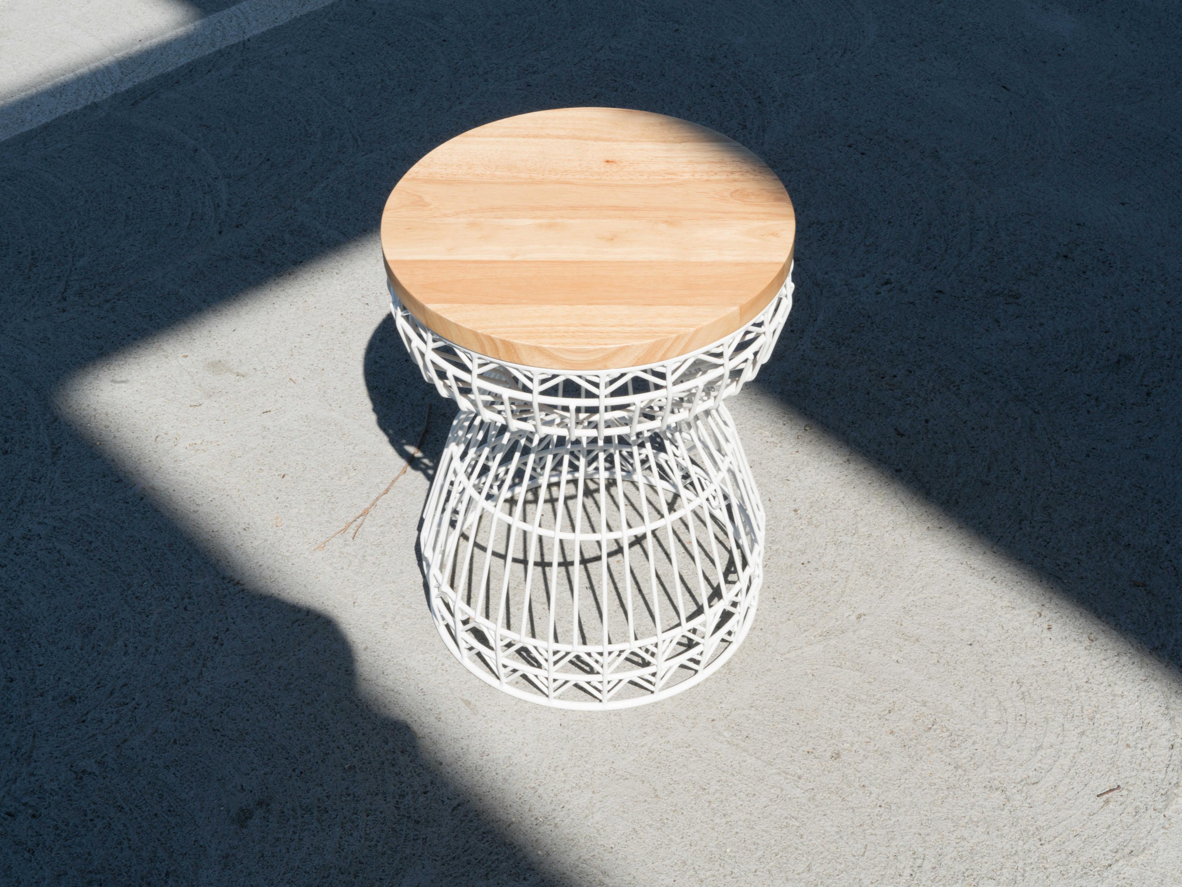 Bend Goods Outdoor Sweet Galvanized Iron White Dining Chair