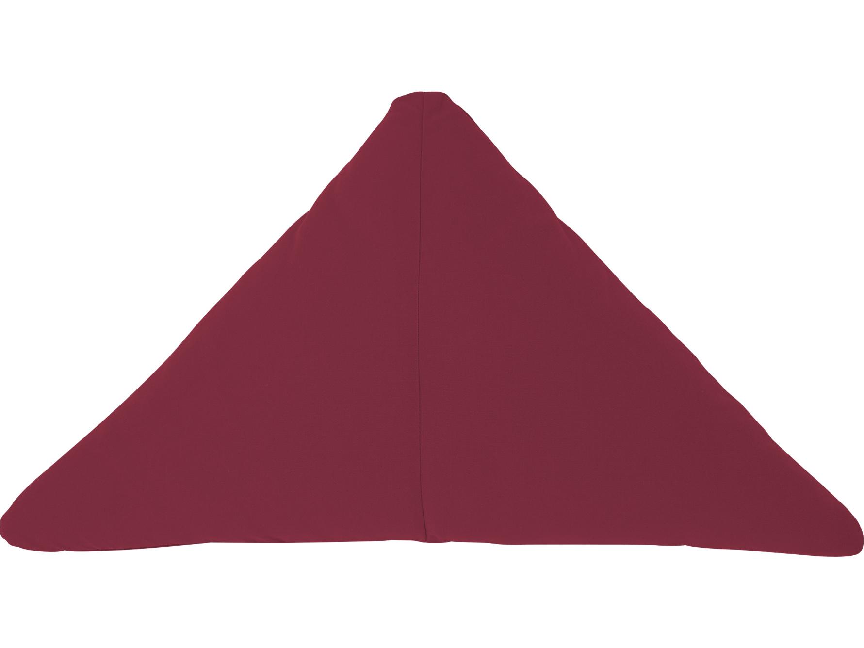 Bend Goods Outdoor Burgundy 26'' Triangle Throw Pillow