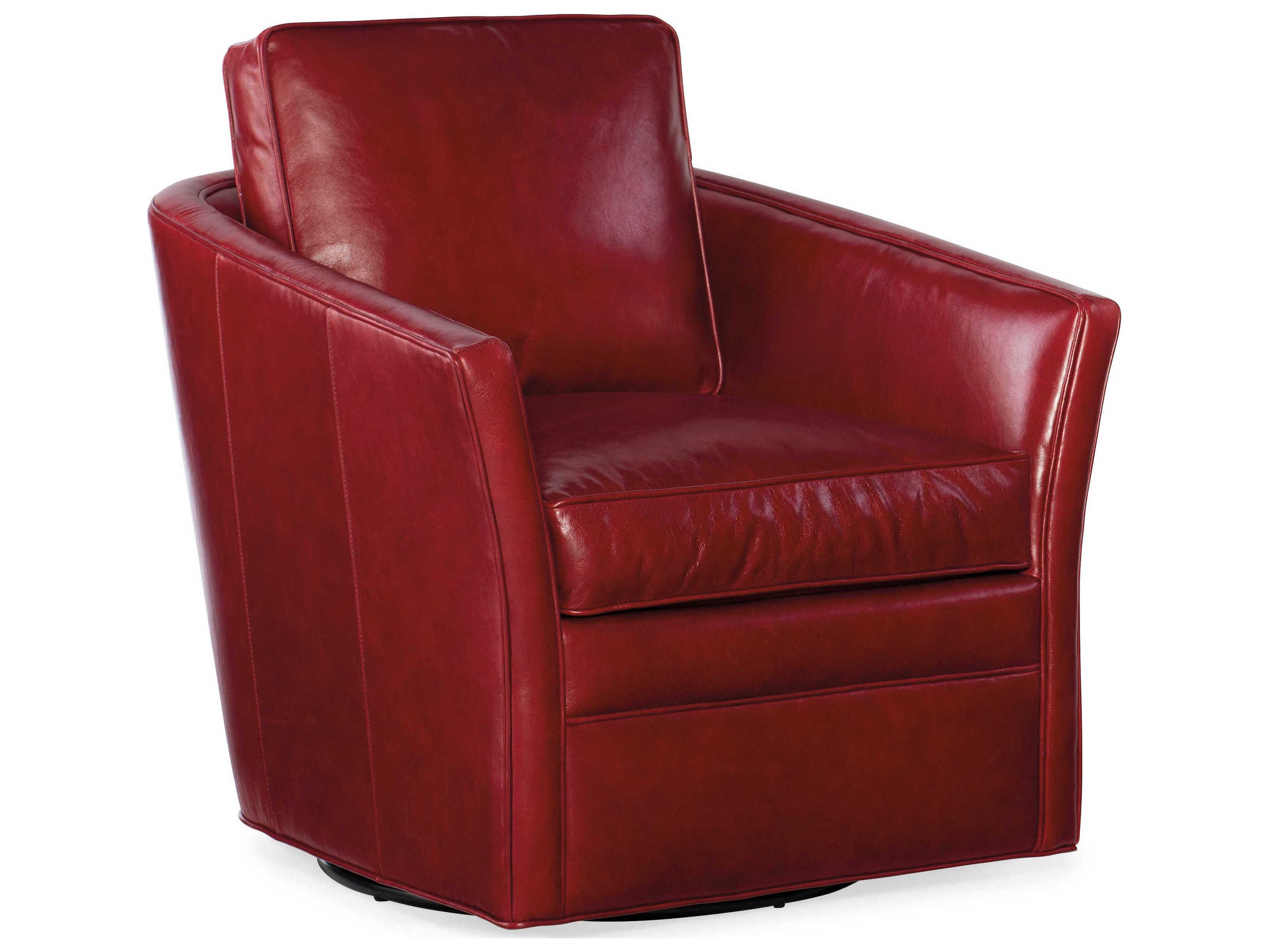 Bradington Young Blair Swivel Leather Accent Chair