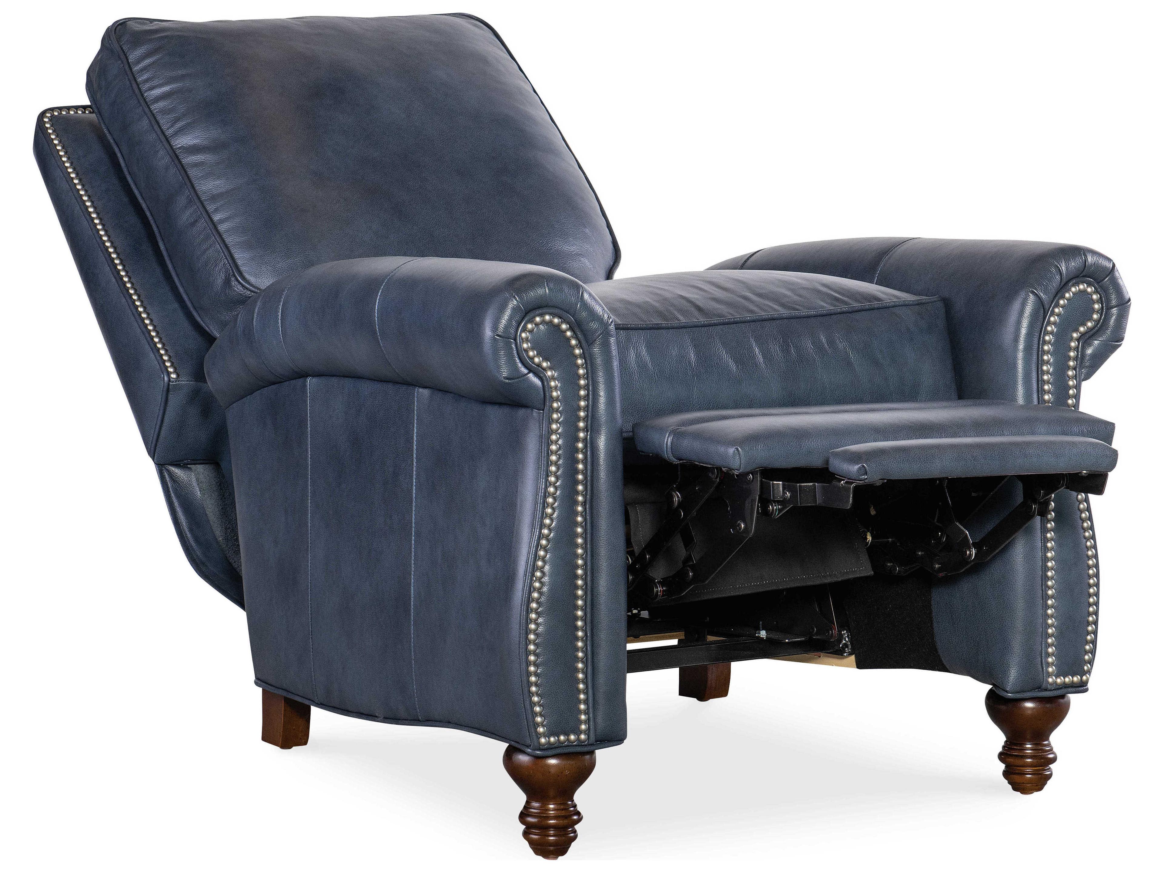 Bradington Young Reddish Leather Recliner