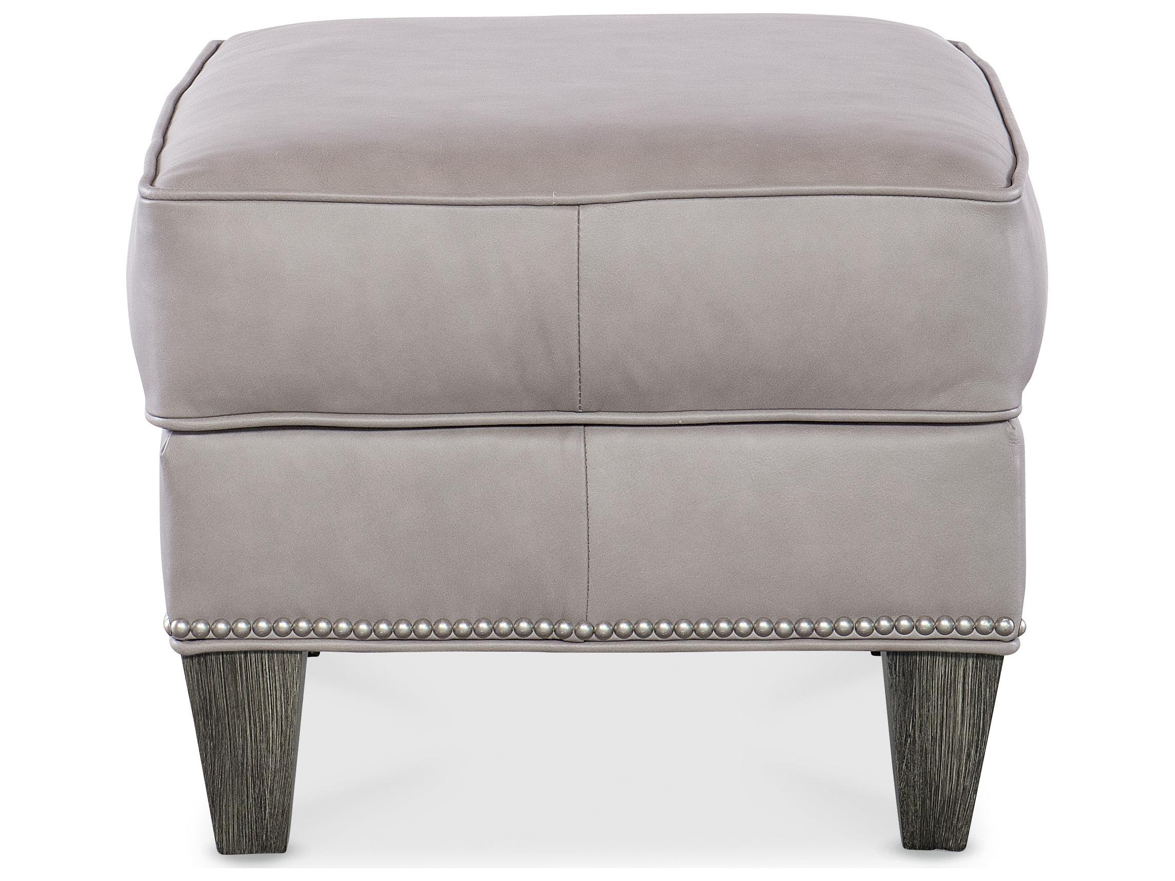 Bradington Young Christopher Leather Ottoman