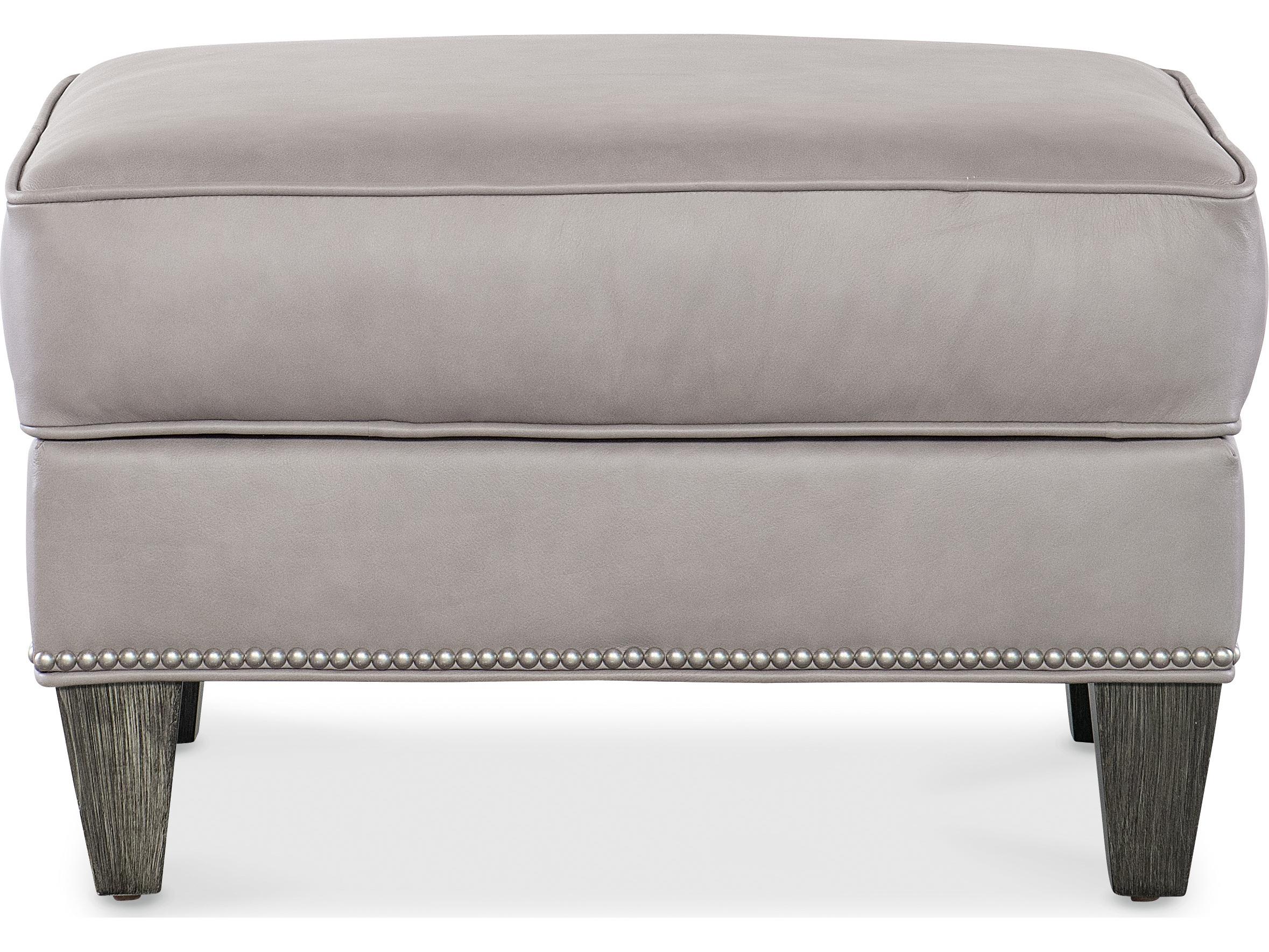 Bradington Young Christopher Leather Ottoman