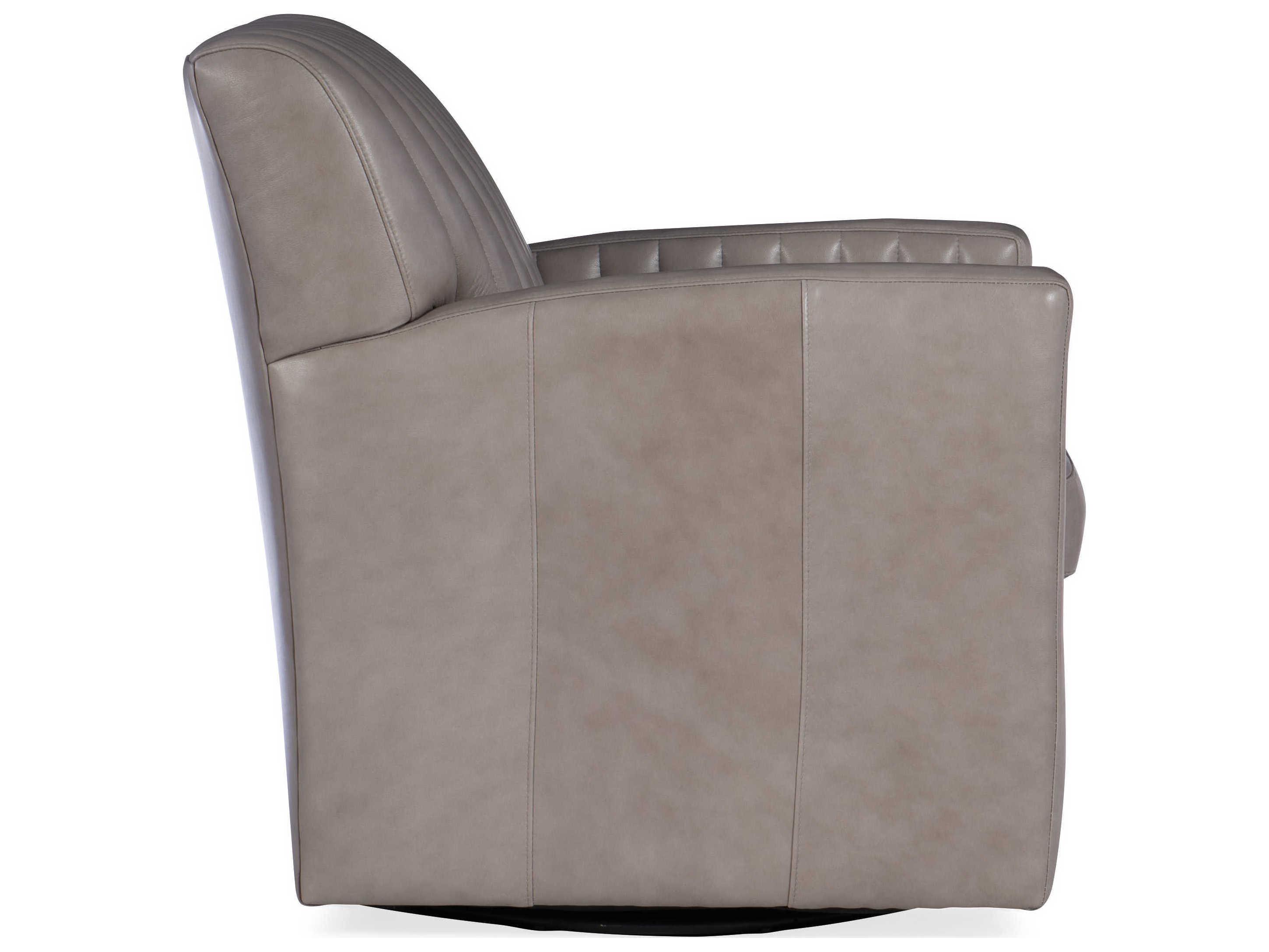 Bradington Young Barnabus Swivel Leather Accent Chair