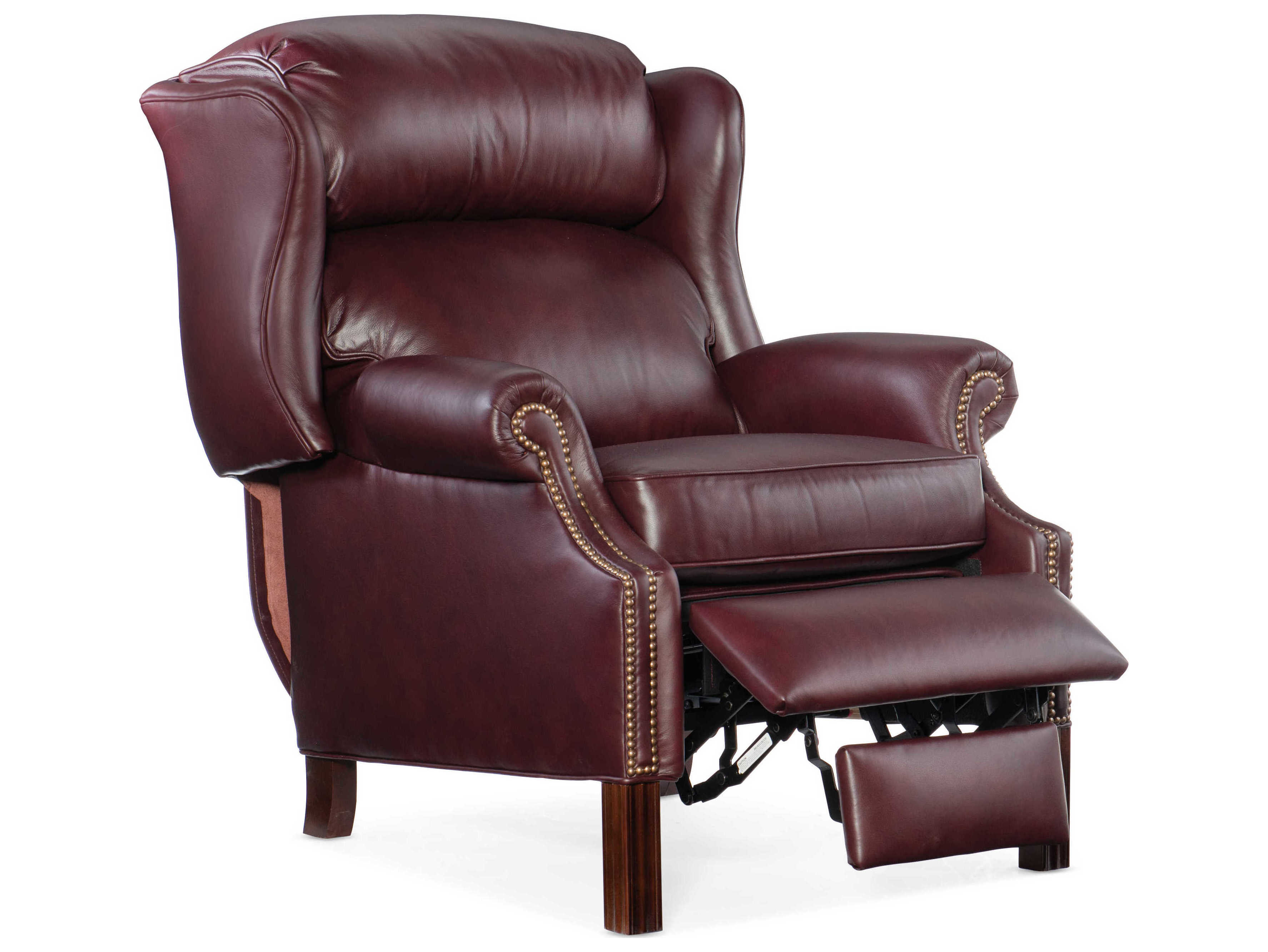 Bradington Young Chippendale Leather Recliner