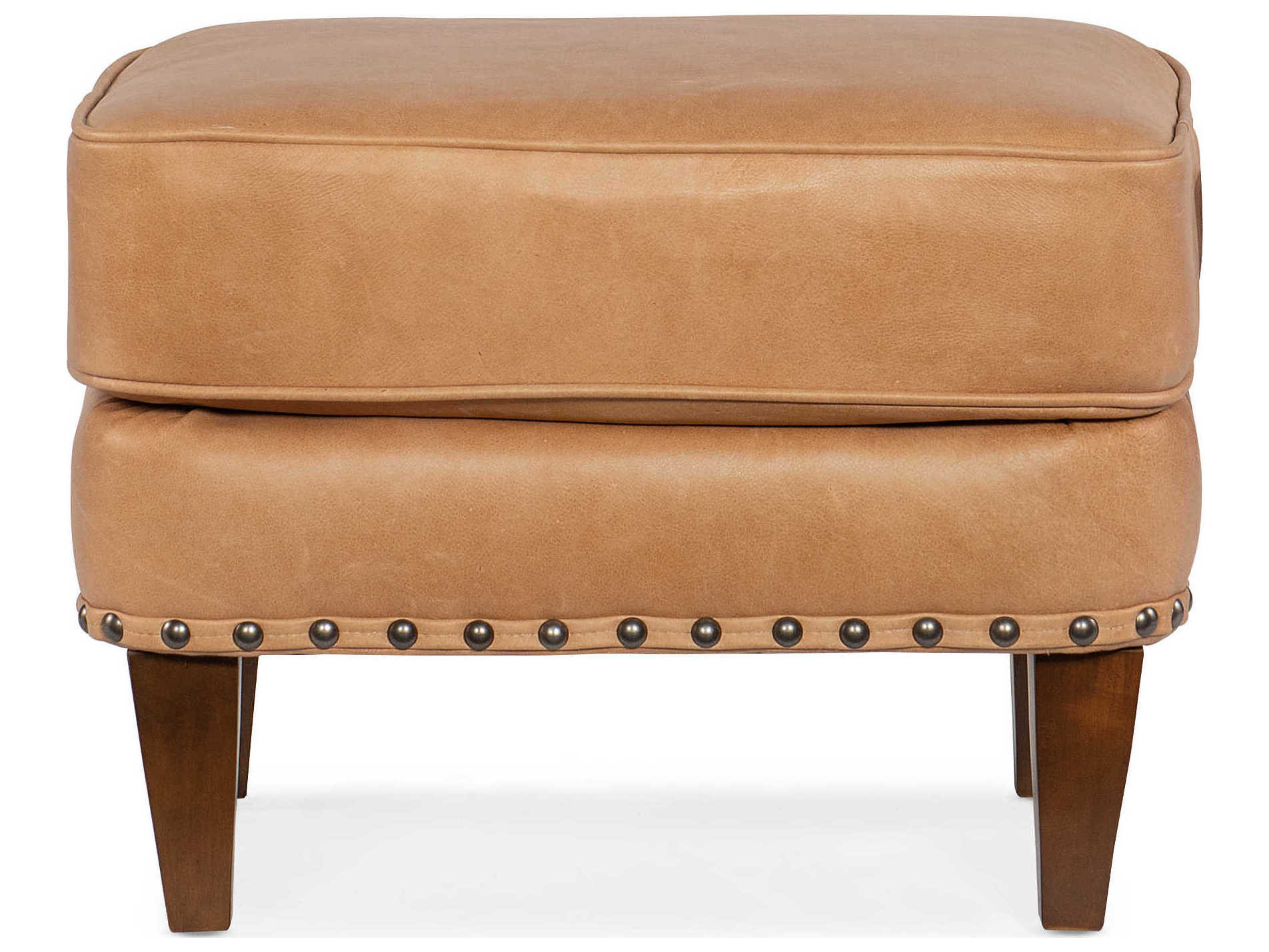 Bradington Young Kirby Leather Ottoman