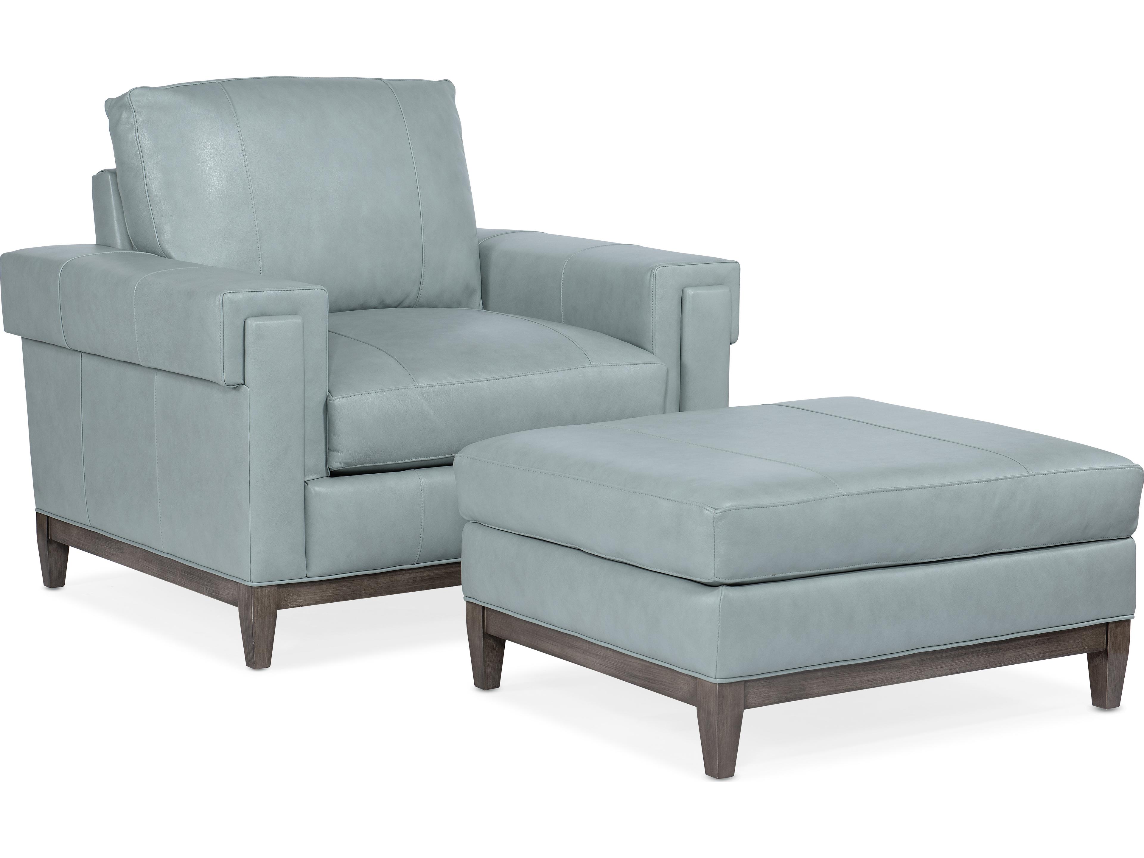 Bradington Young Noah Leather Ottoman