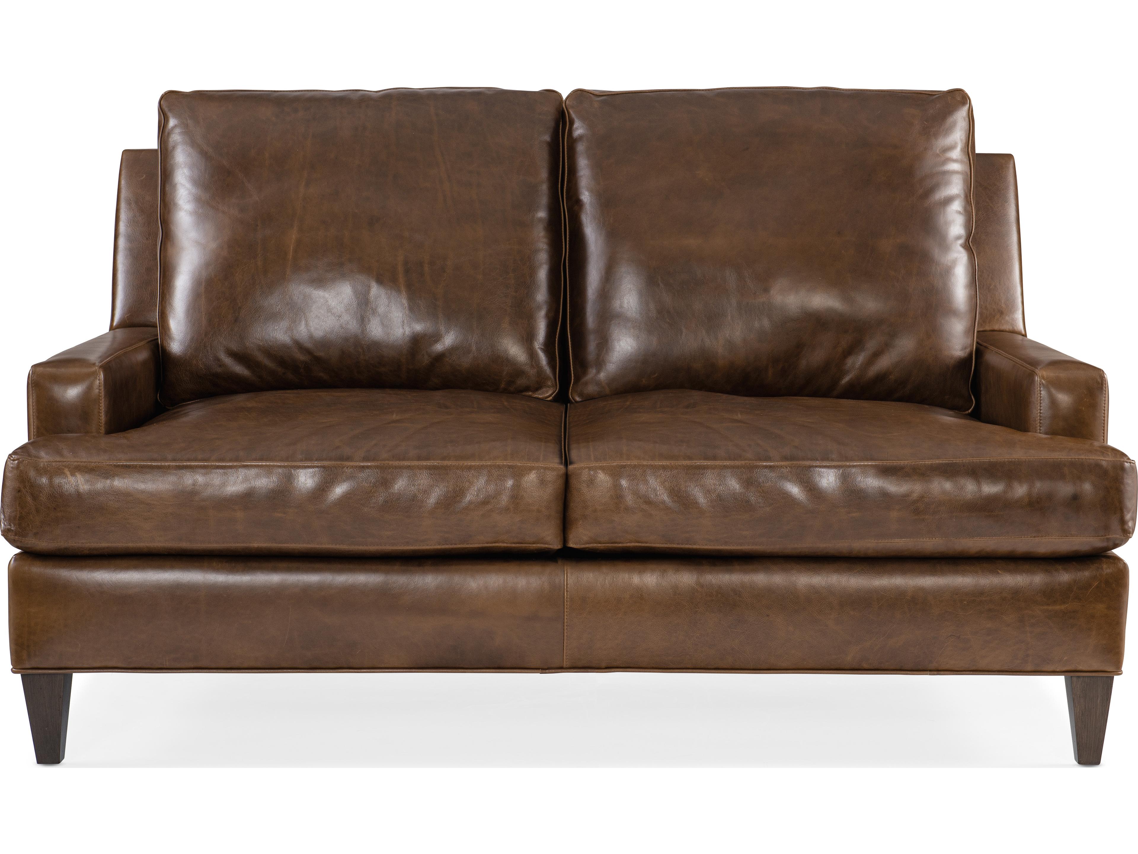 Bradington Young Barker Leather Loveseat