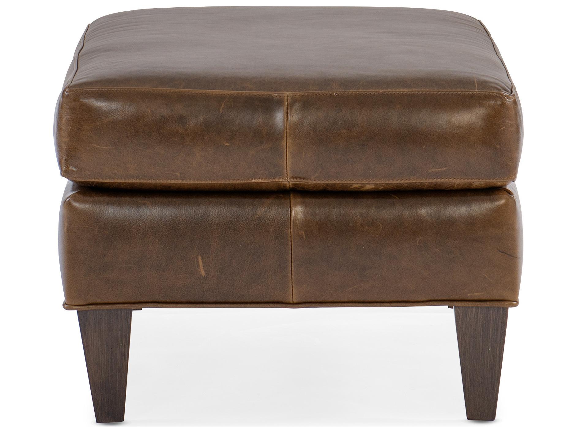 Bradington Young Barker Leather Ottoman