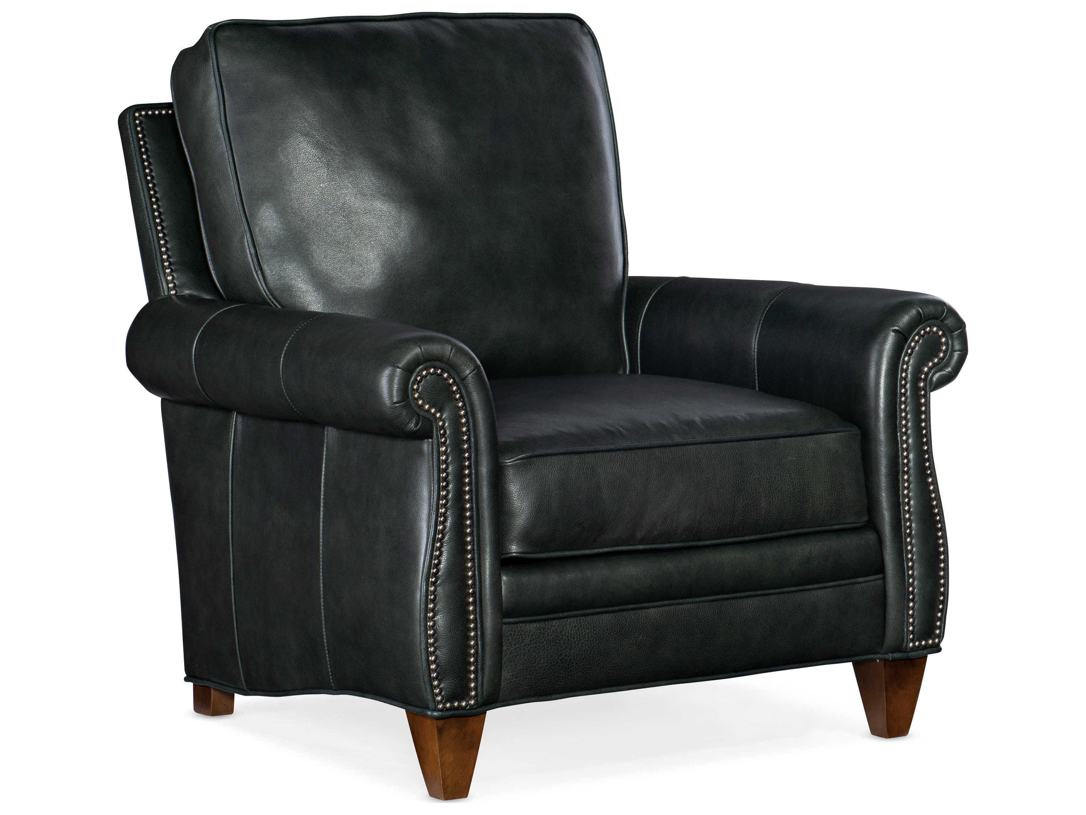 Bradington Young Reddish Leather Accent Chair