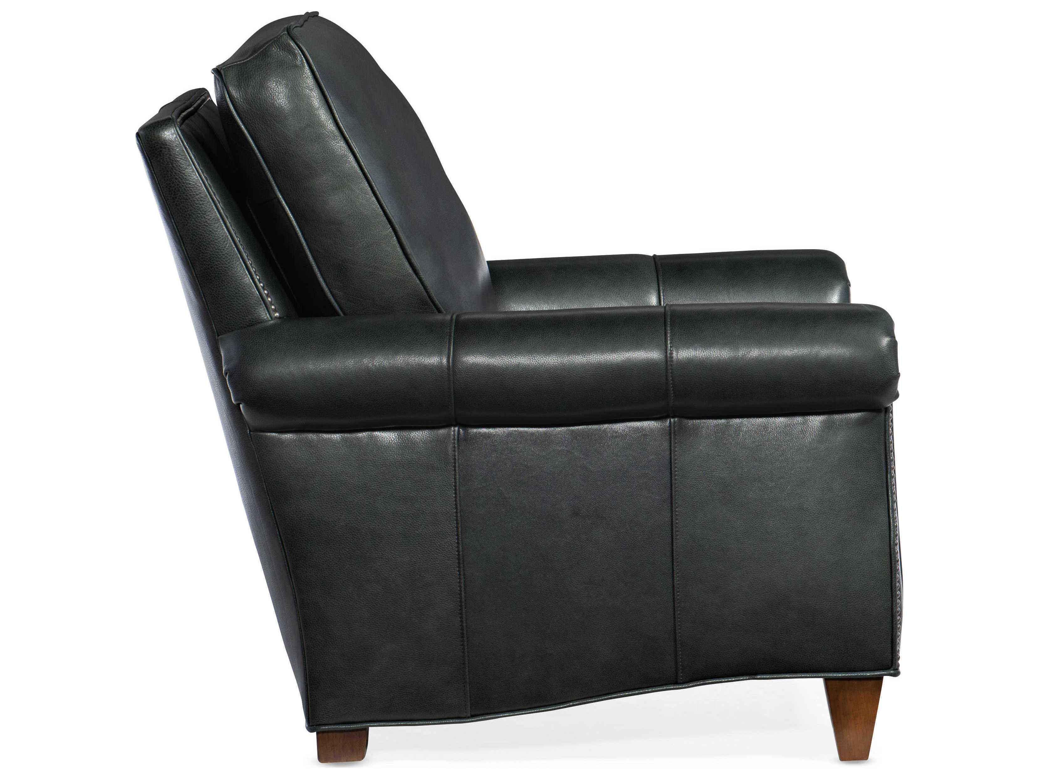 Bradington Young Reddish Leather Accent Chair