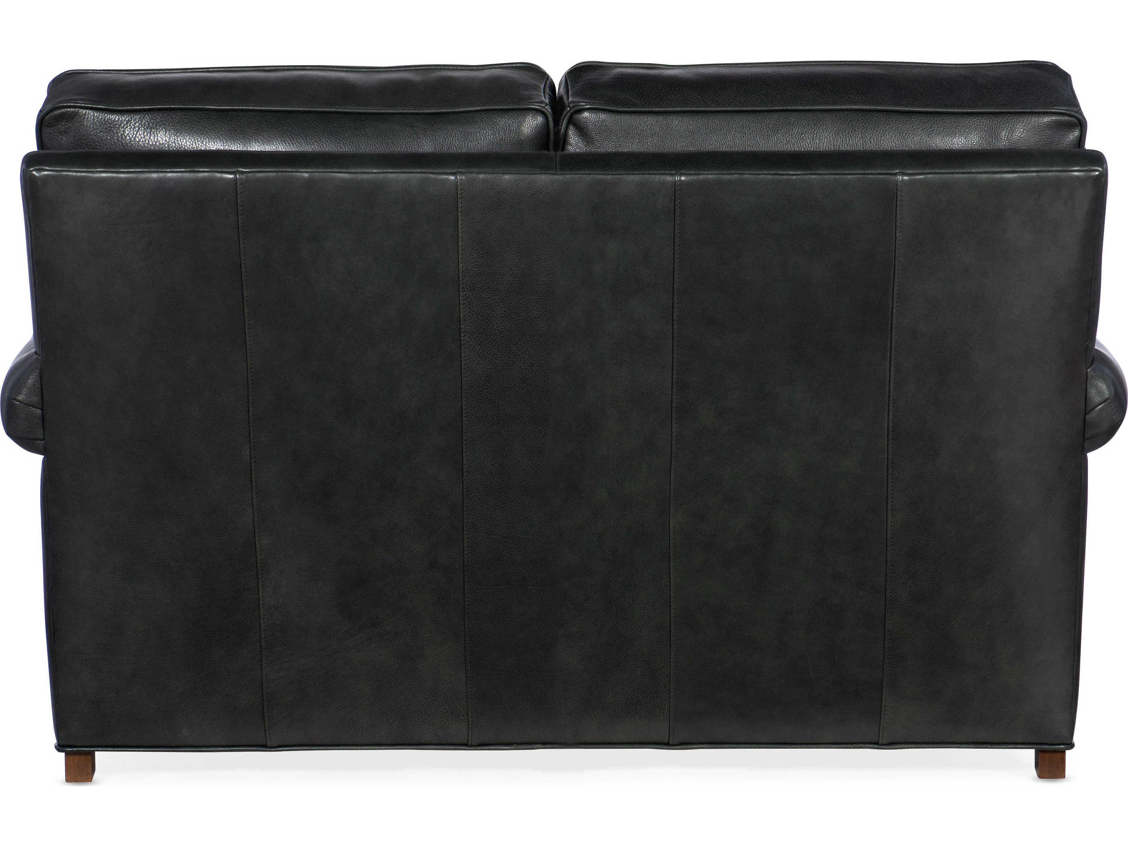 Bradington Young Reddish Leather Loveseat