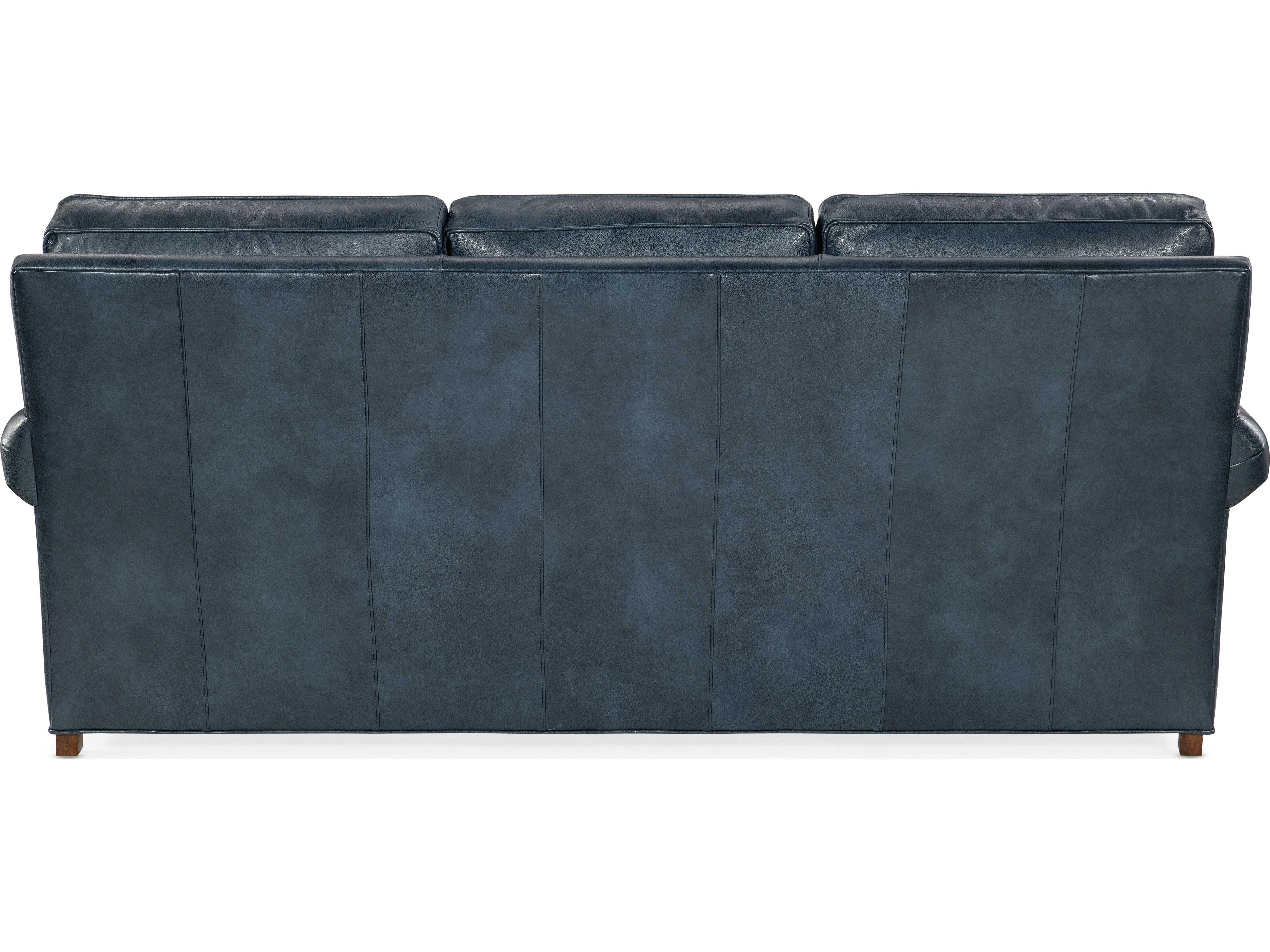 Bradington Young Reddish Leather Sofa