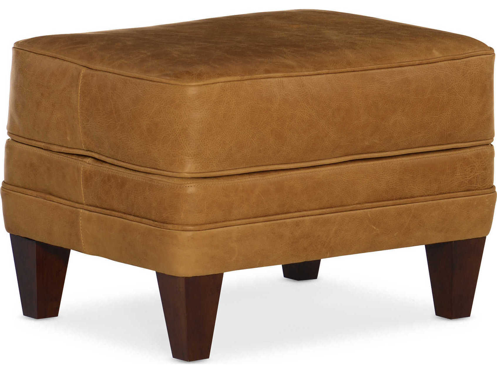 Bradington Young Zion Leather Ottoman