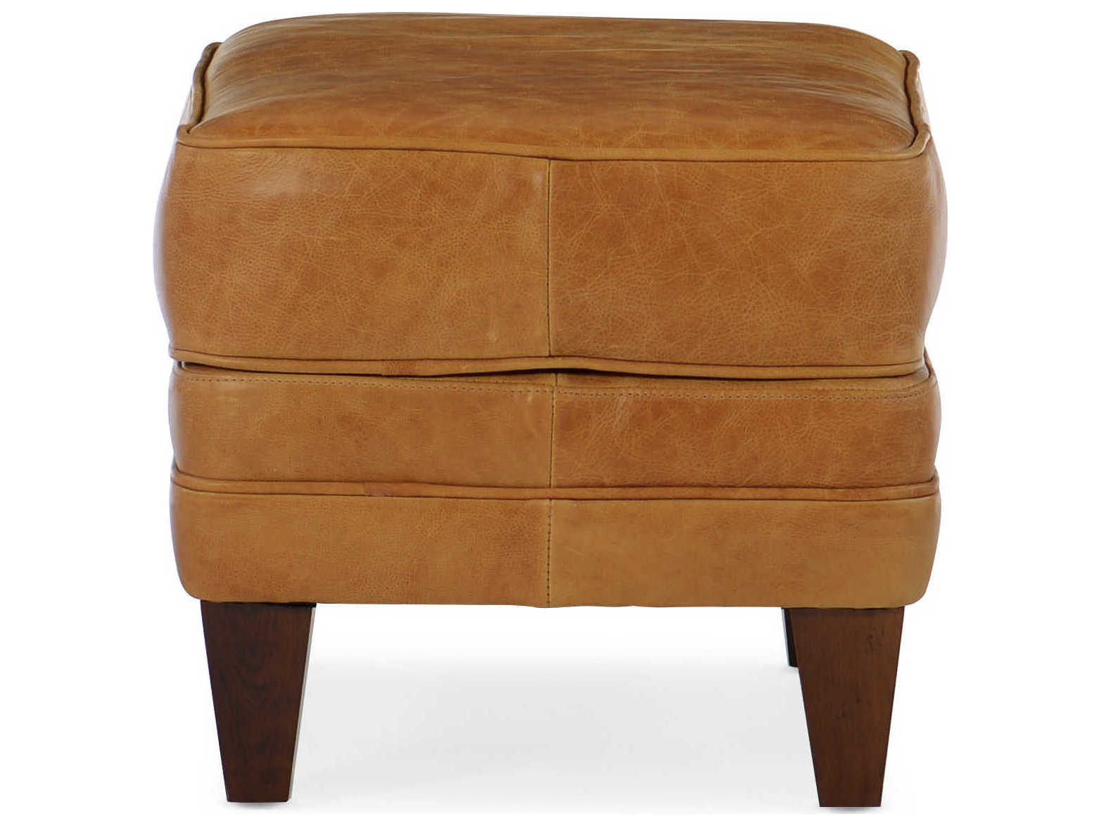 Bradington Young Zion Leather Ottoman