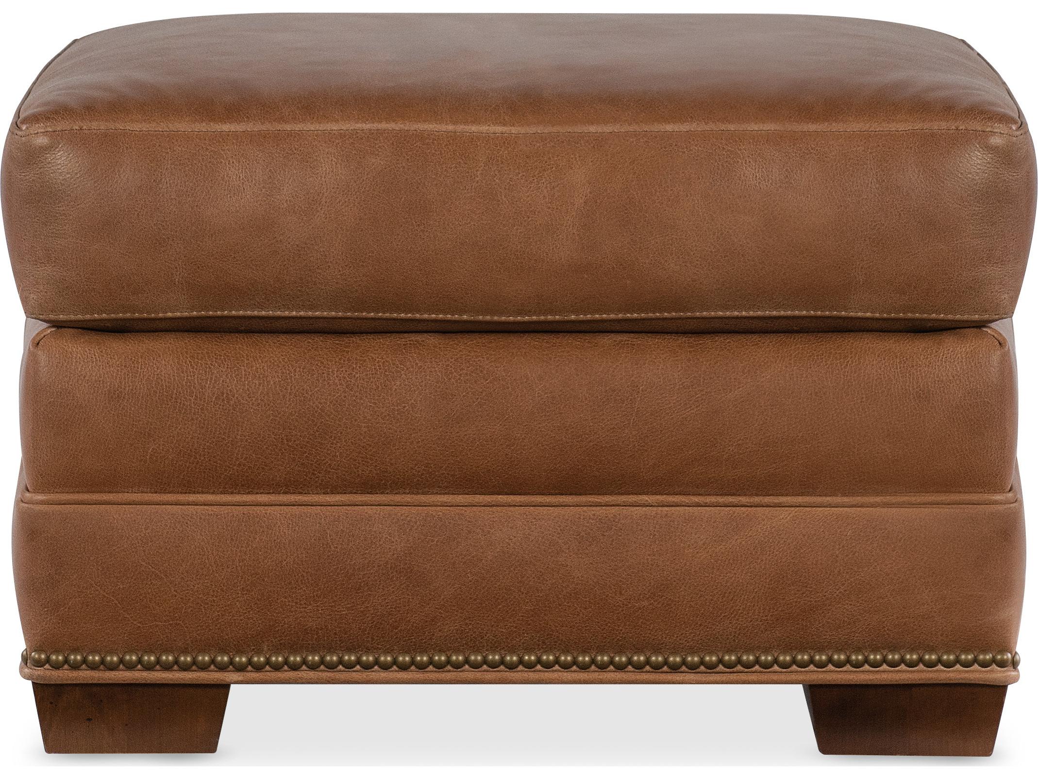 Bradington Young Winter Leather Ottoman