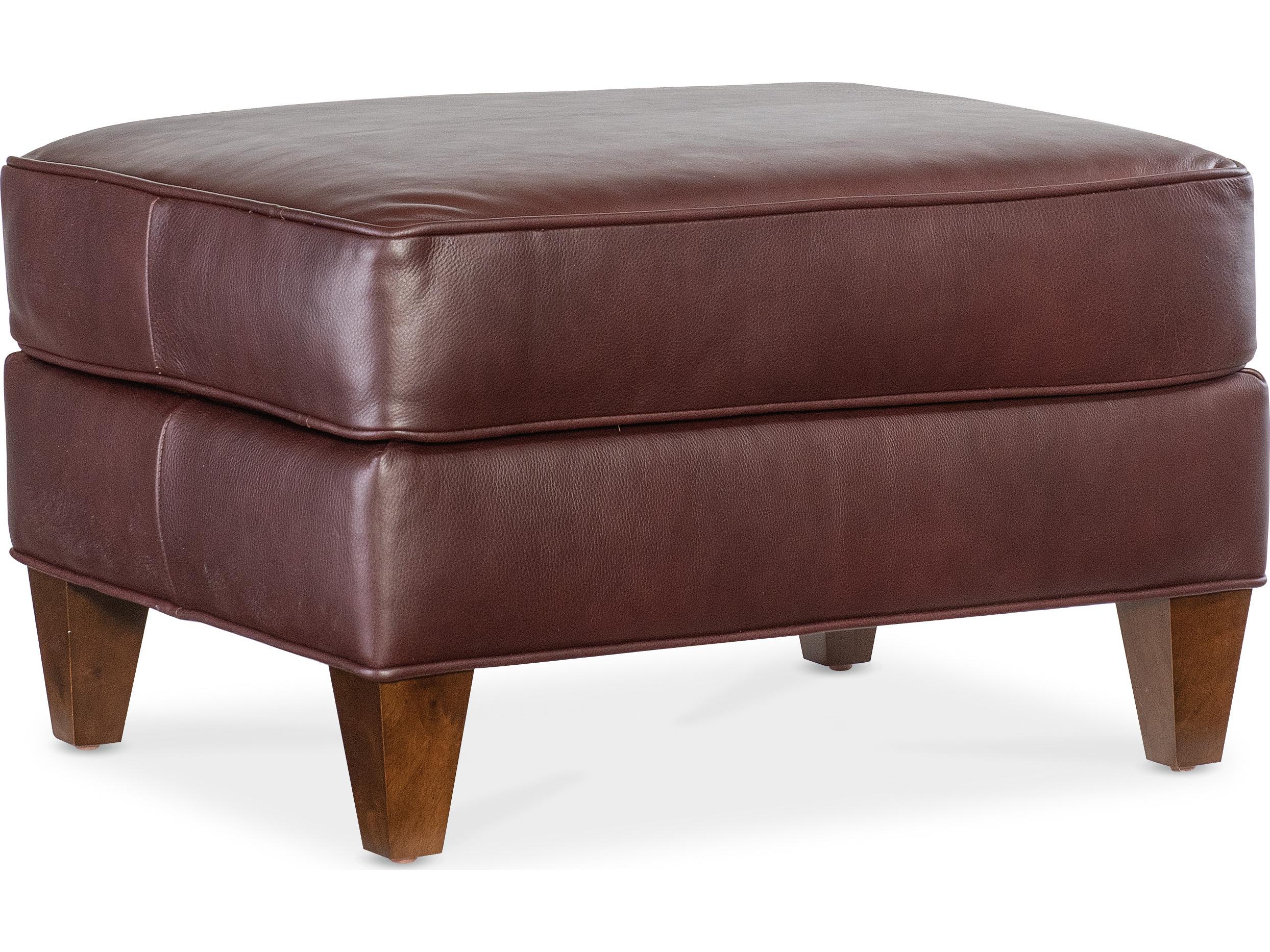 Bradington Young Tatum Leather Ottoman