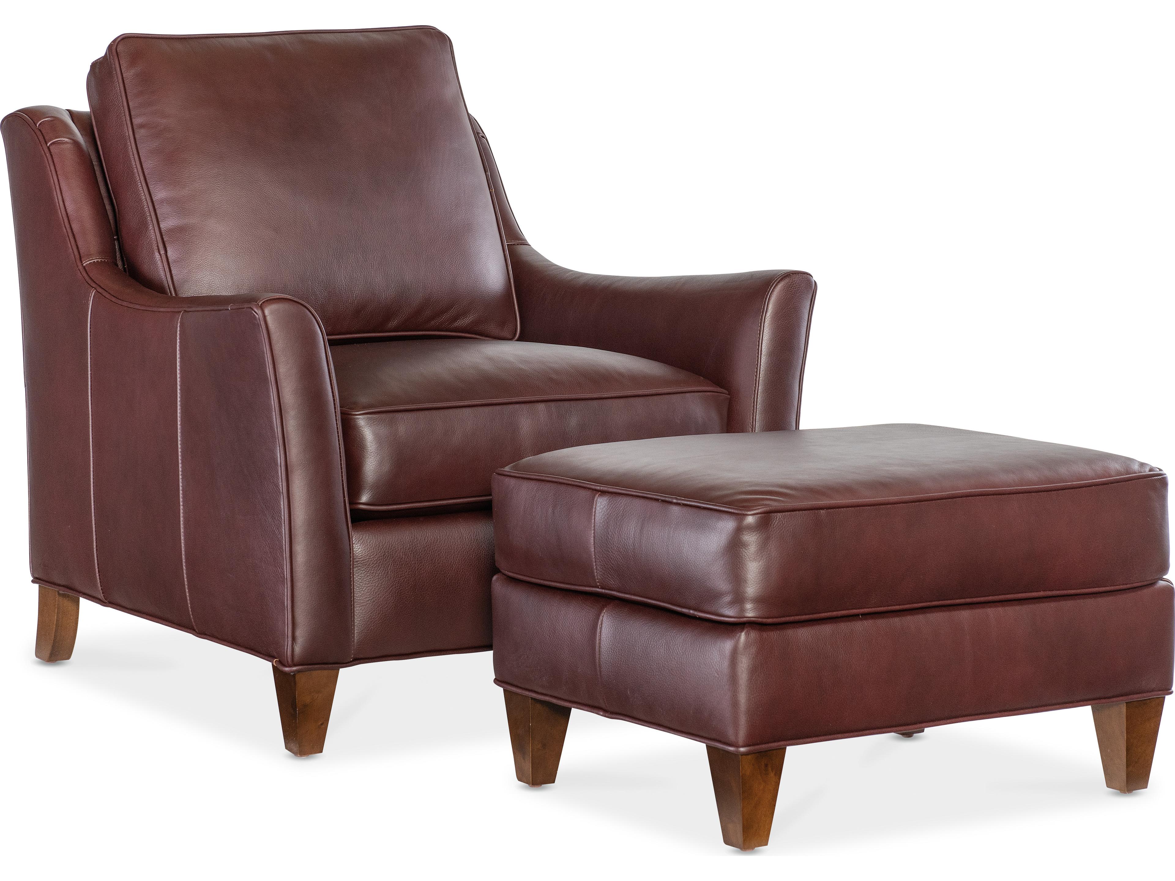 Bradington Young Tatum Leather Ottoman