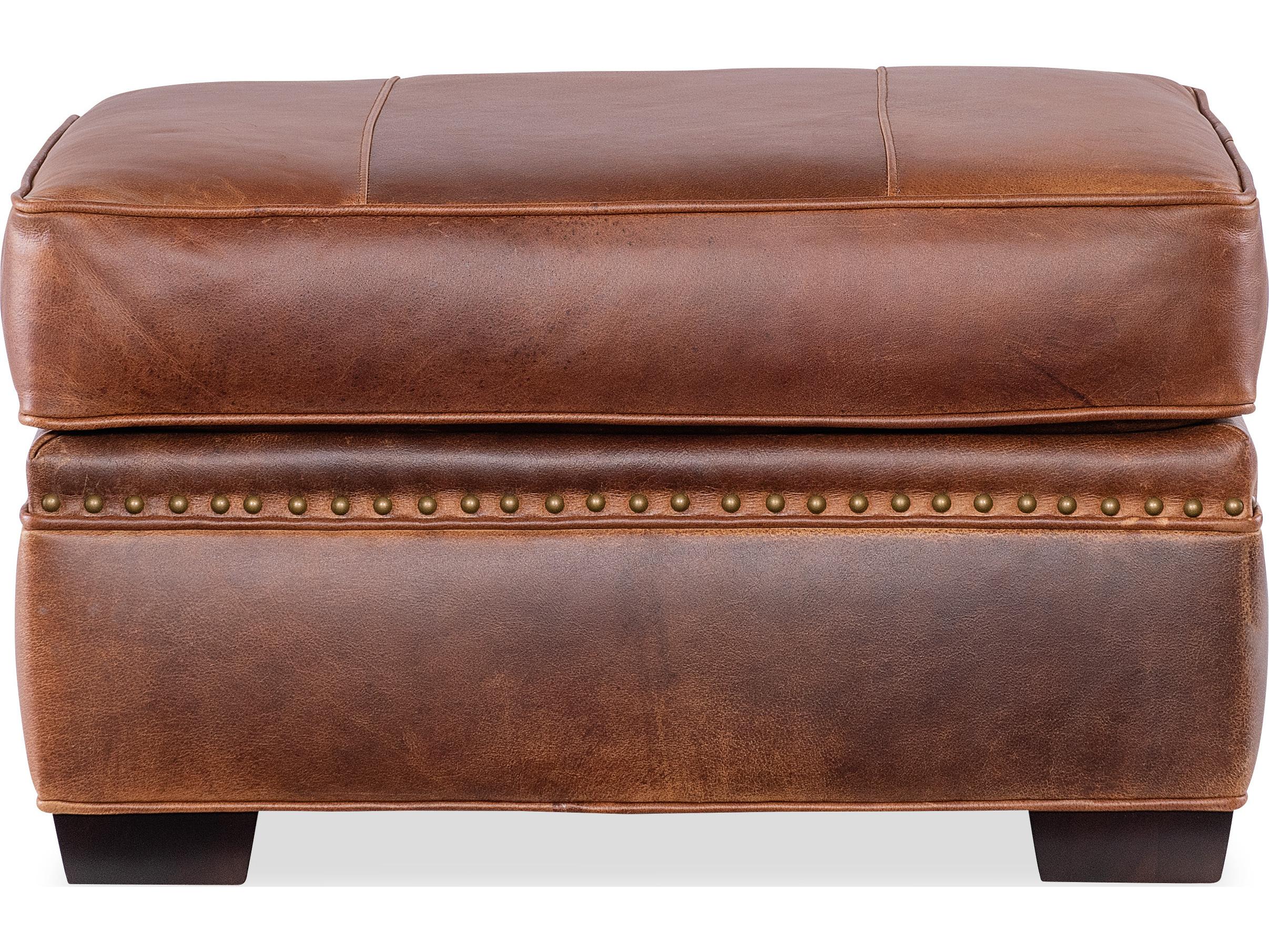 Bradington Young Sutton Leather Ottoman