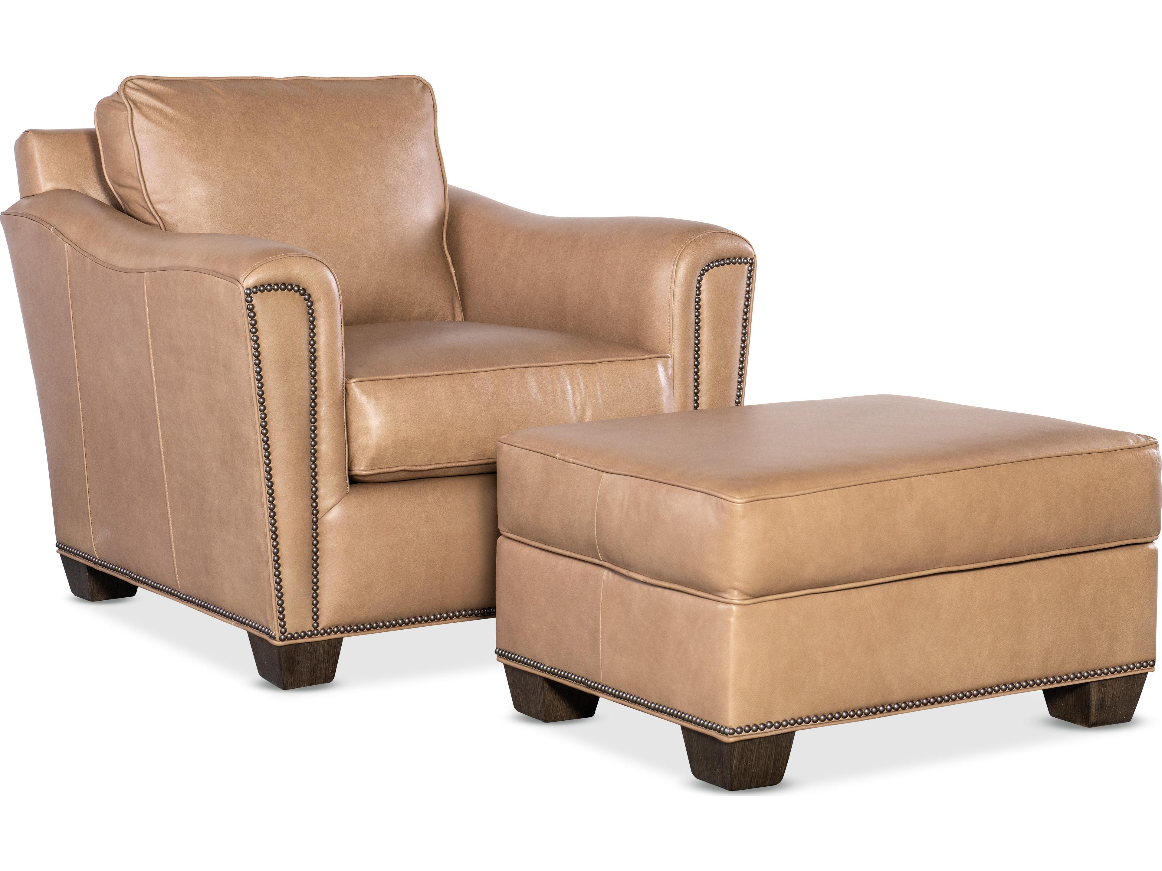 Bradington Young Lennon Leather Ottoman