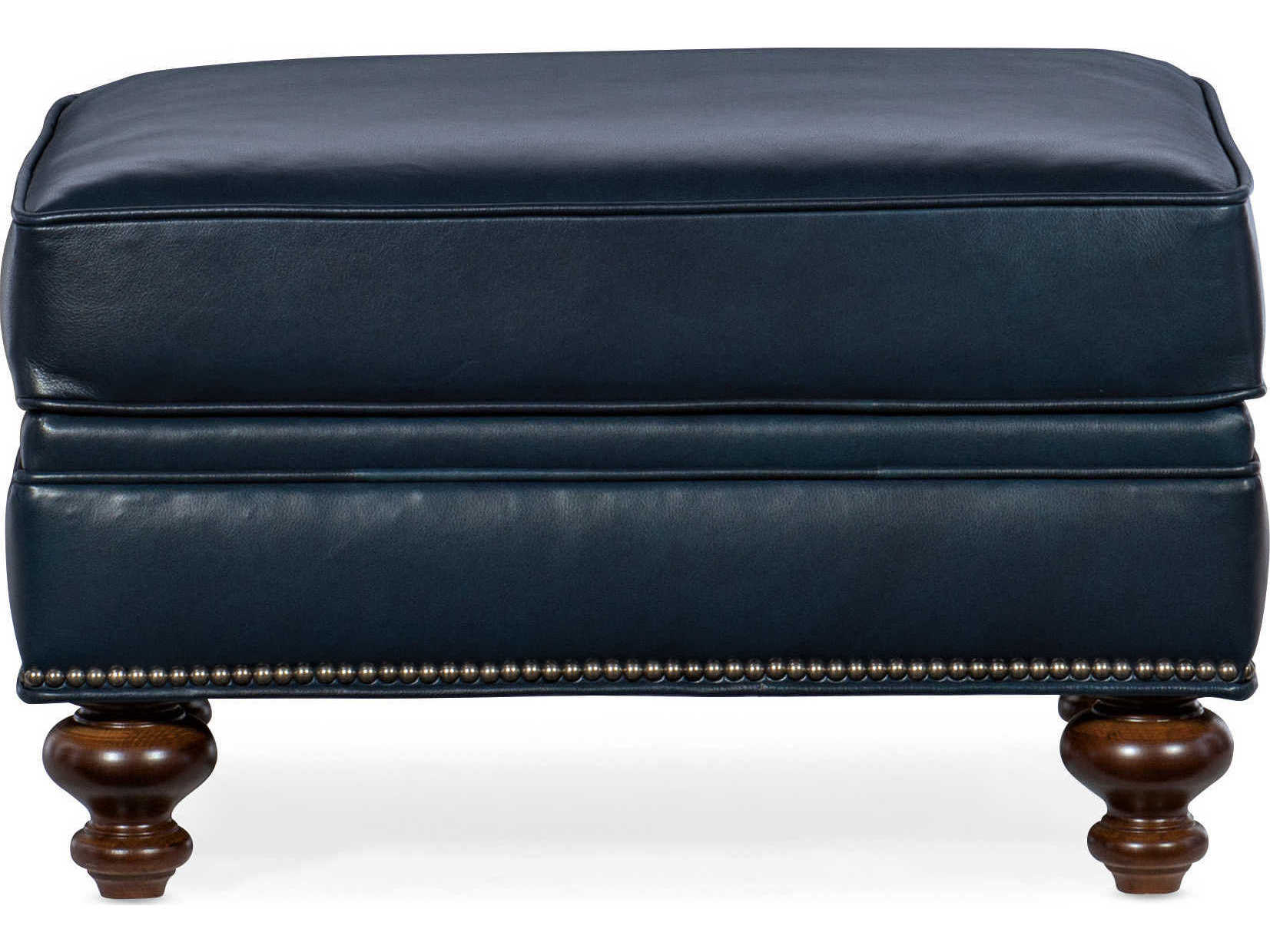 Bradington Young West Haven Leather Ottoman