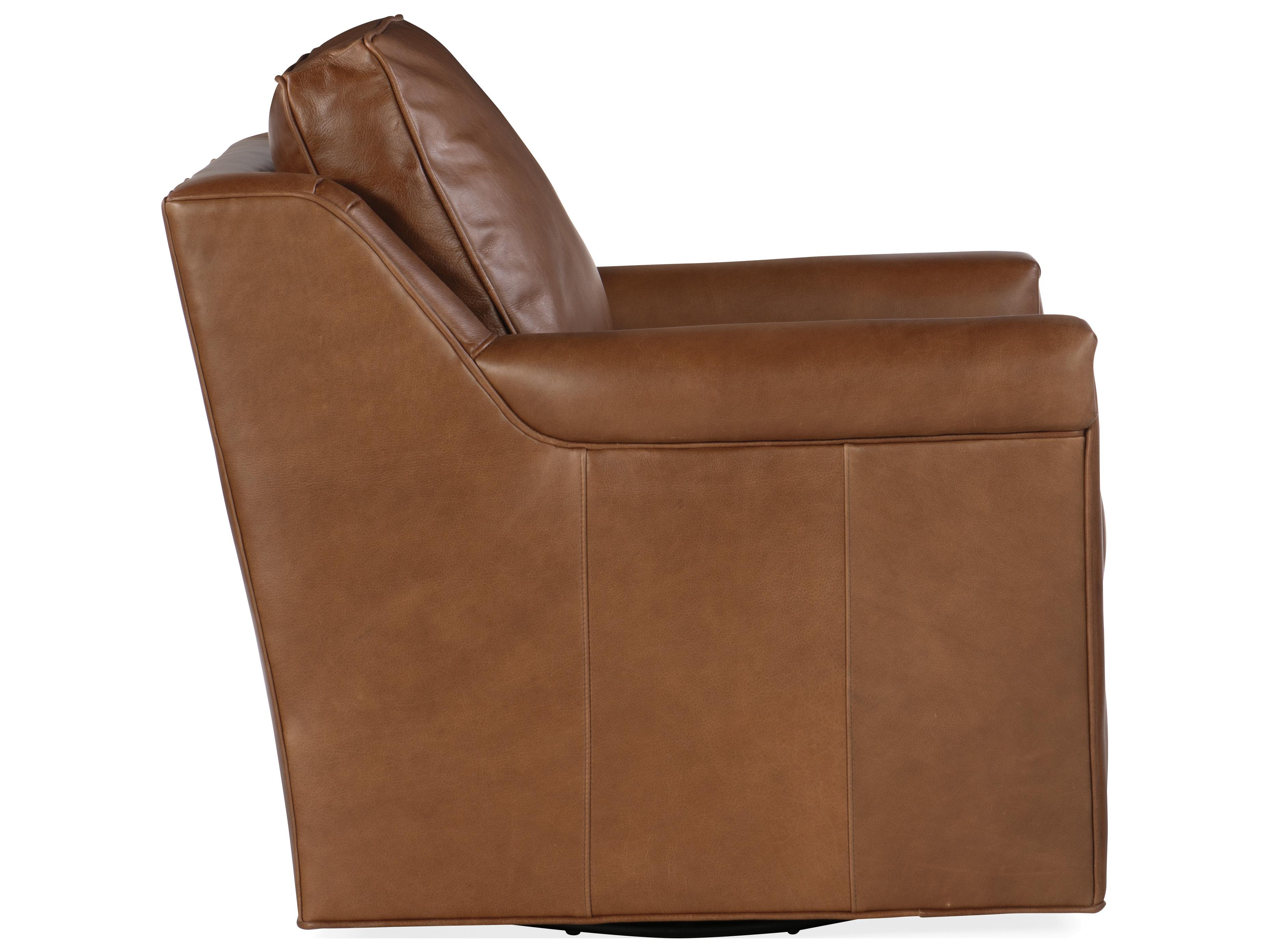 Bradington Young Madison Swivel Leather Accent Chair