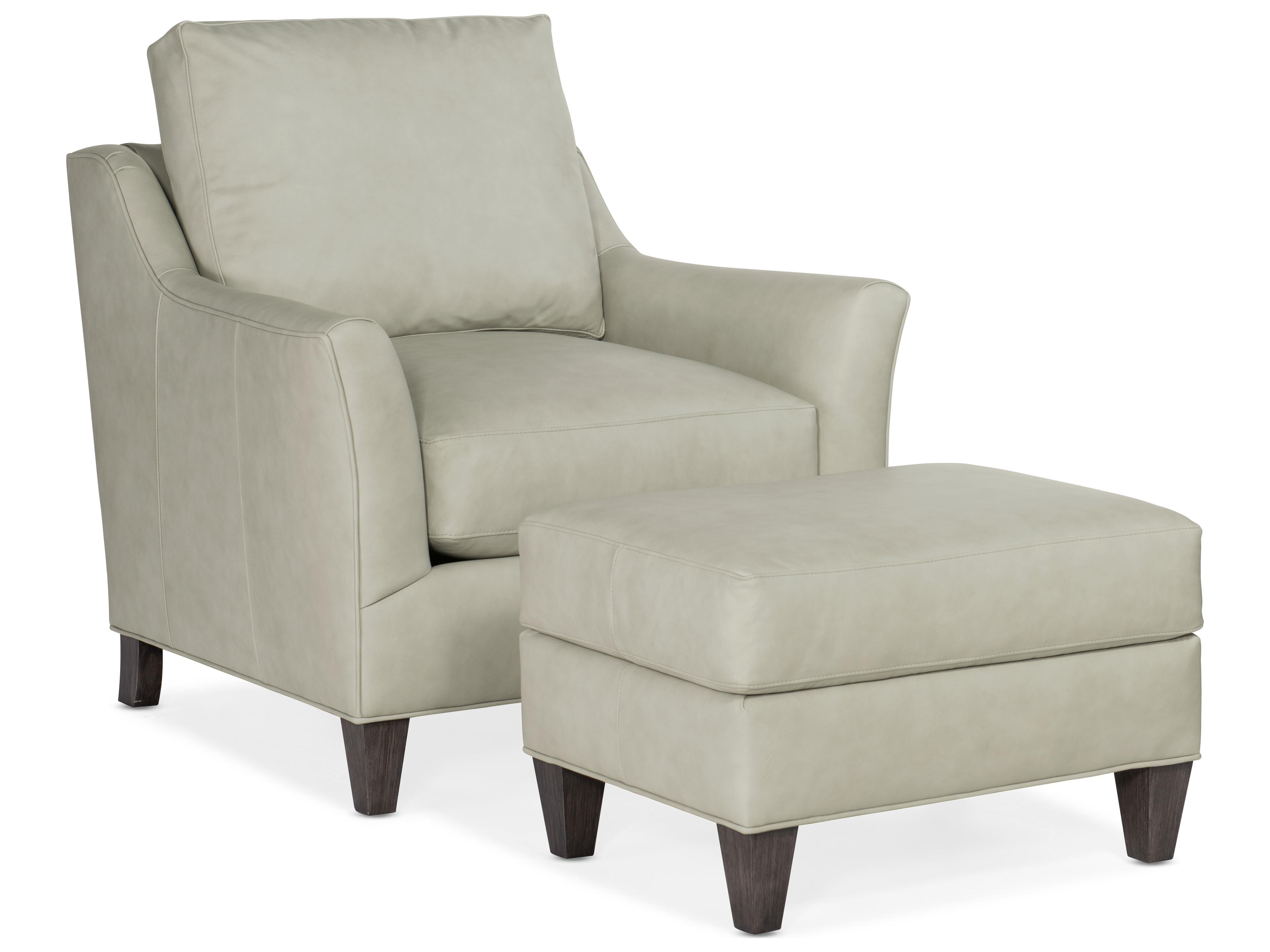 Bradington Young Marleigh Leather Ottoman