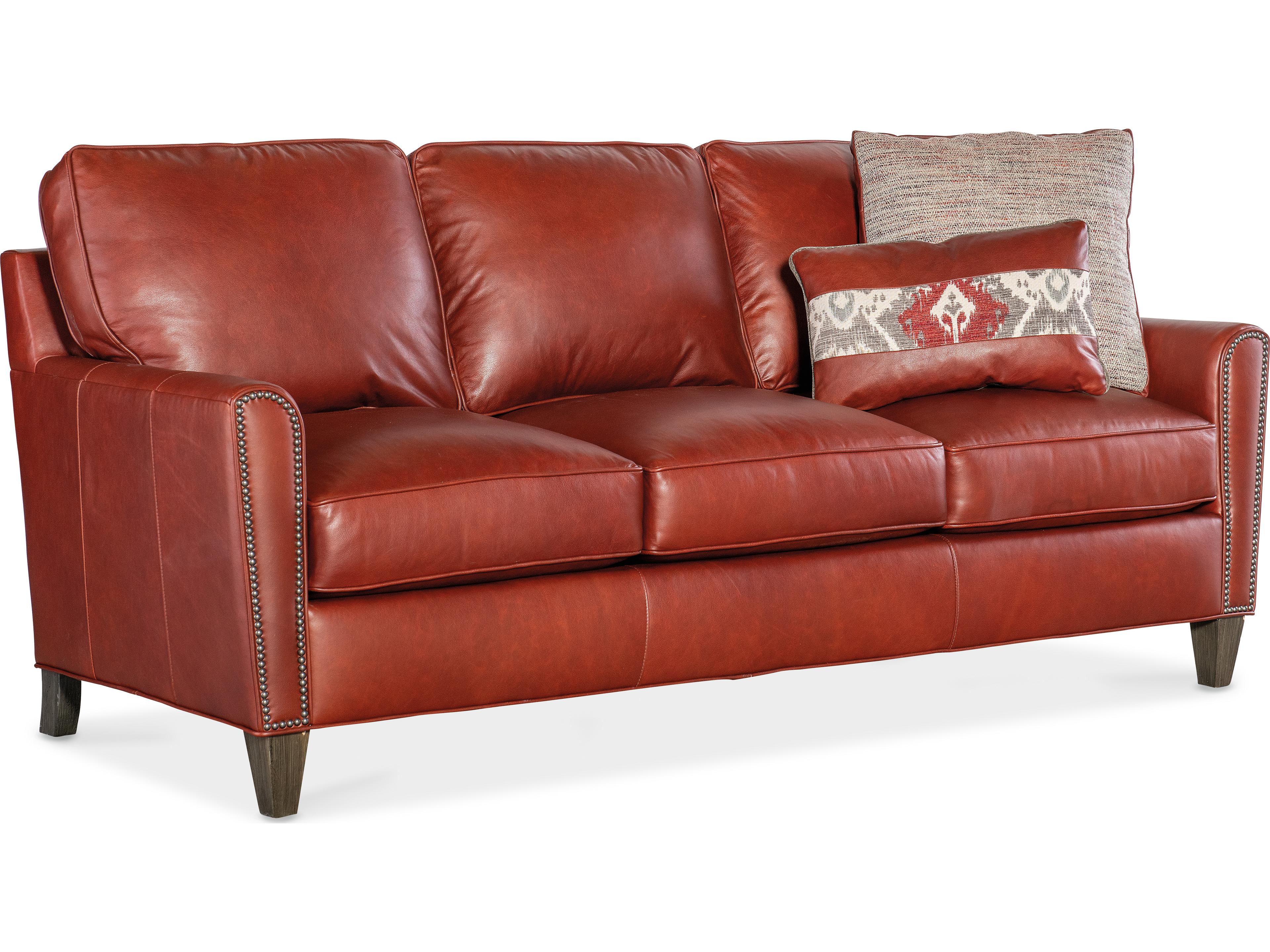 Bradington Young Manning Leather Sofa