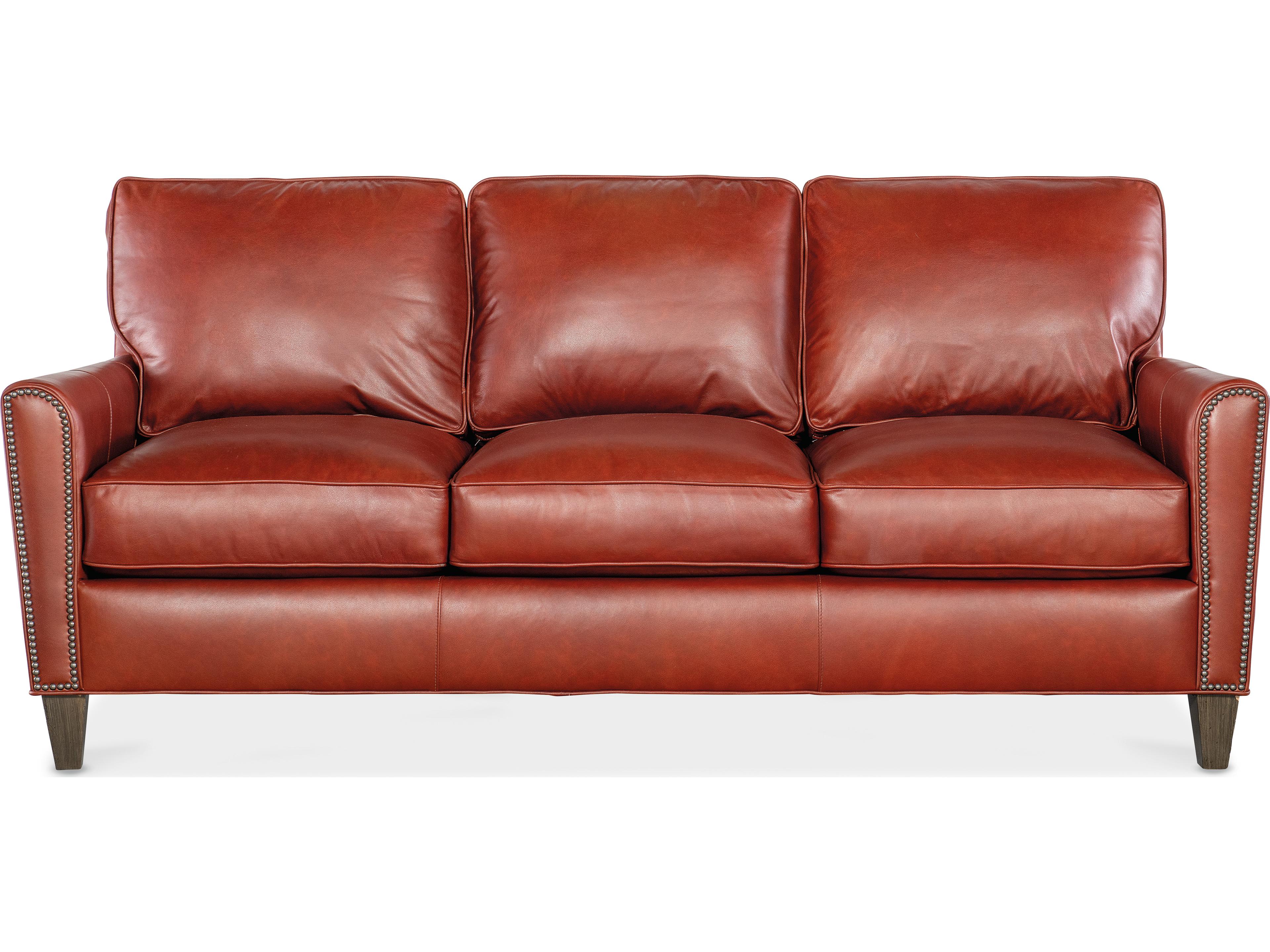 Bradington Young Manning Leather Sofa