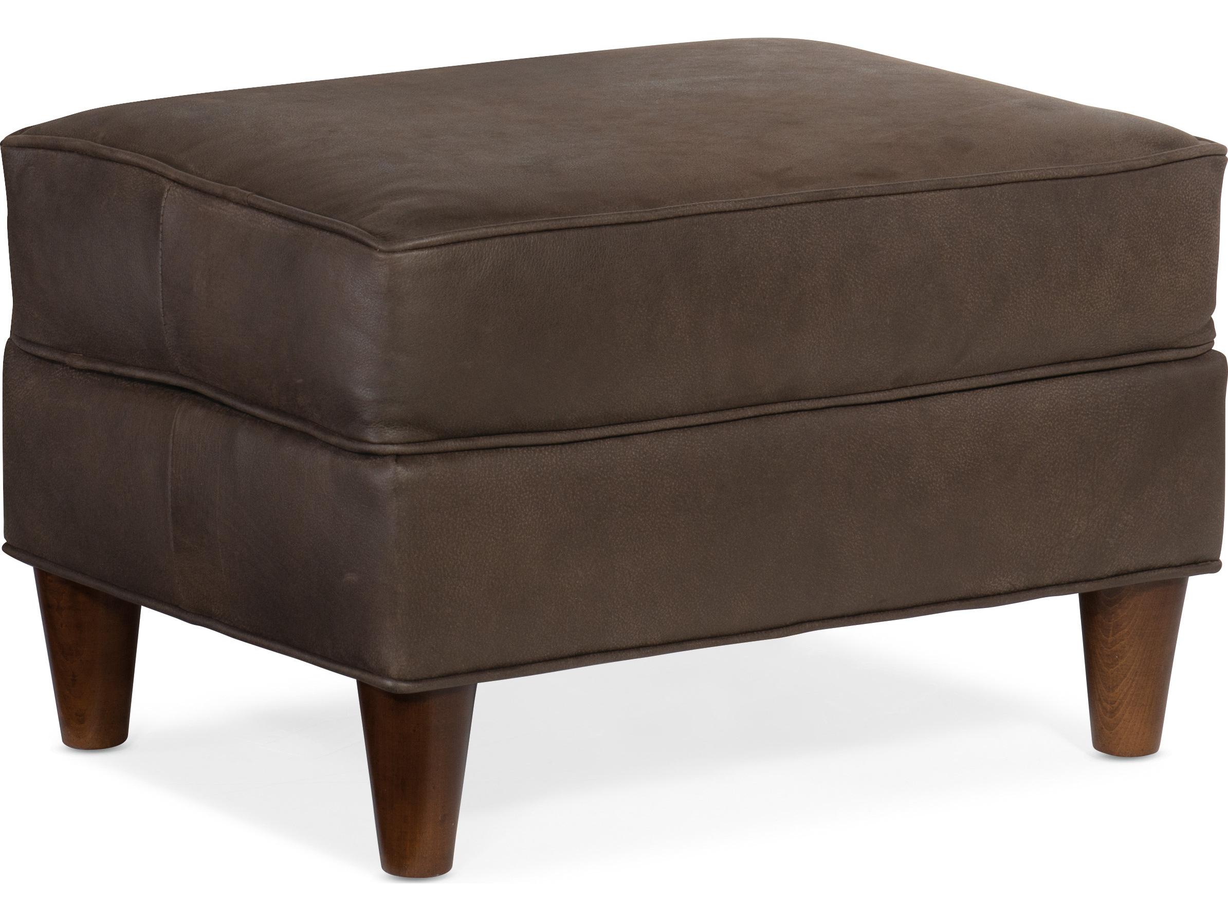 Bradington Young Manning Leather Ottoman