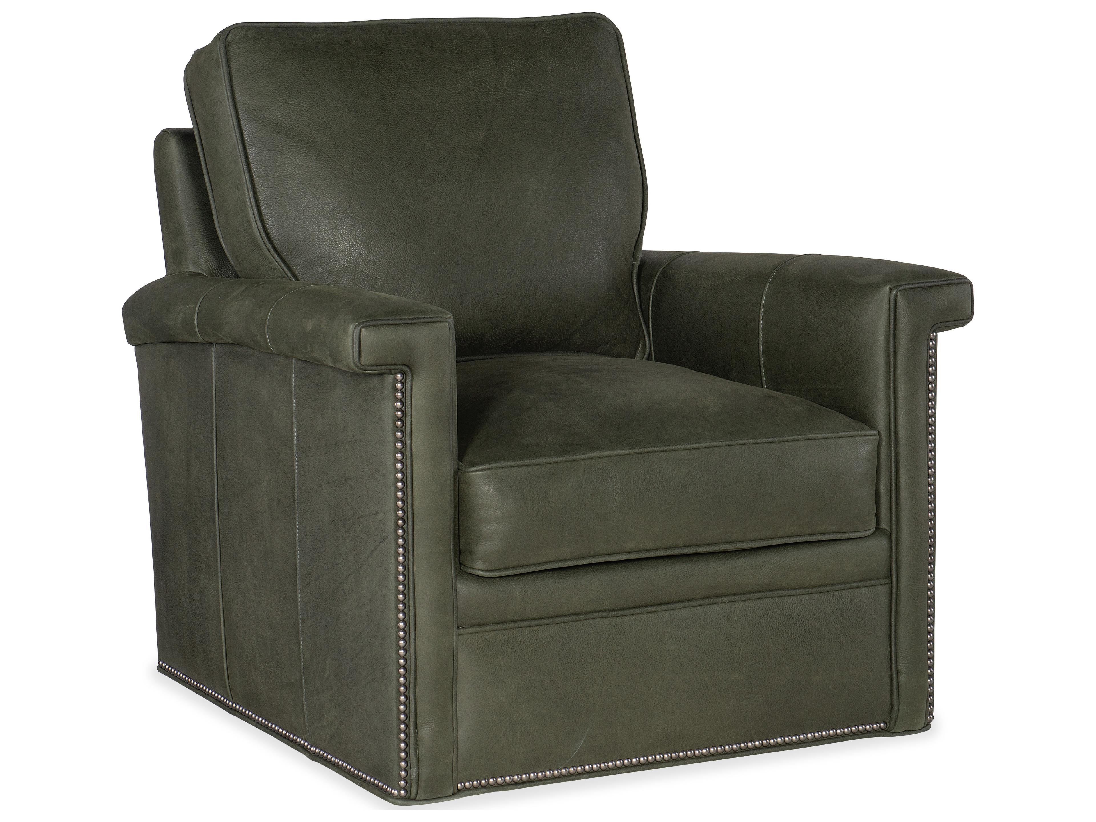 Bradington Young Mallory Swivel Leather Accent Chair