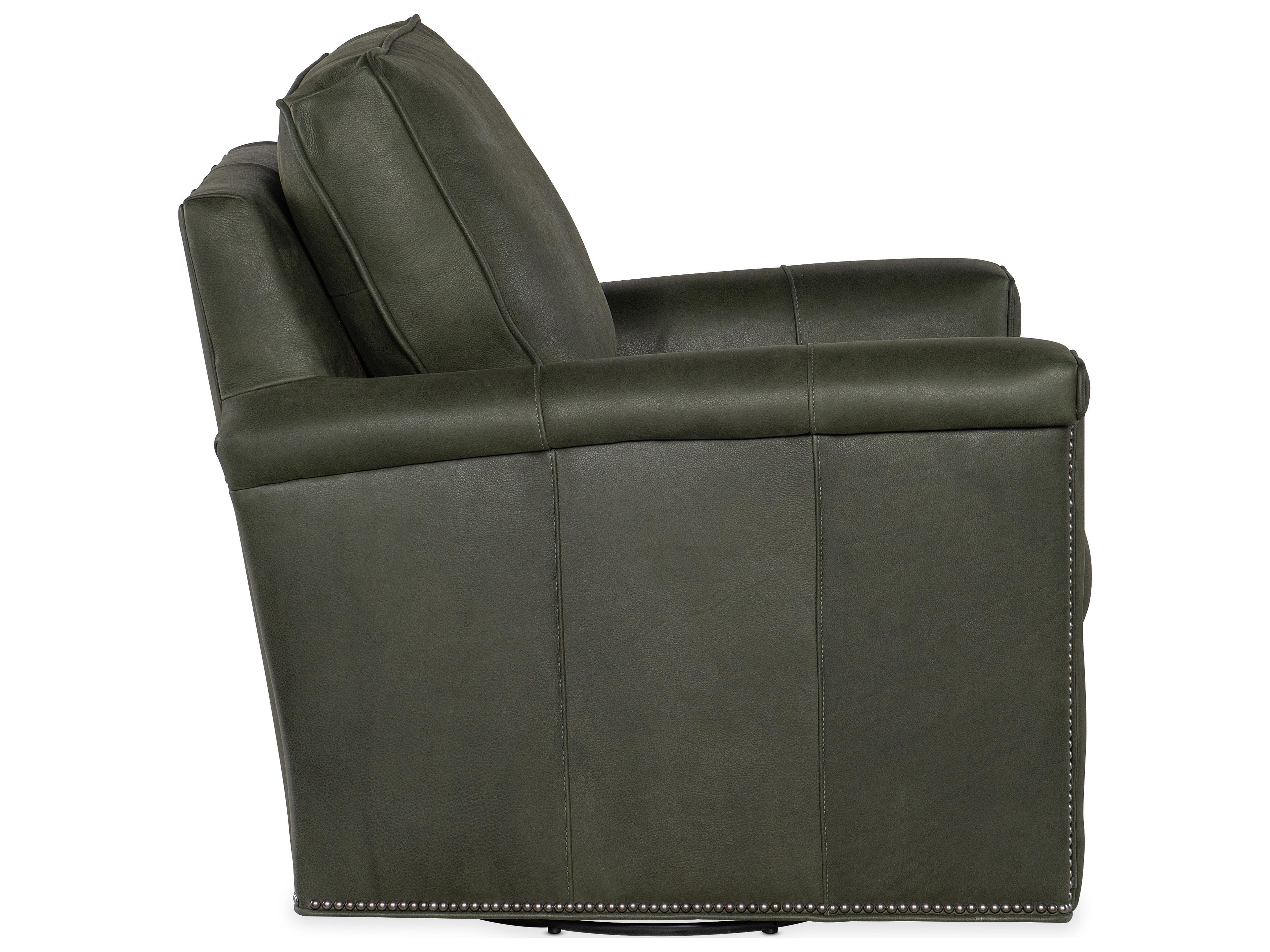 Bradington Young Mallory Swivel Leather Accent Chair