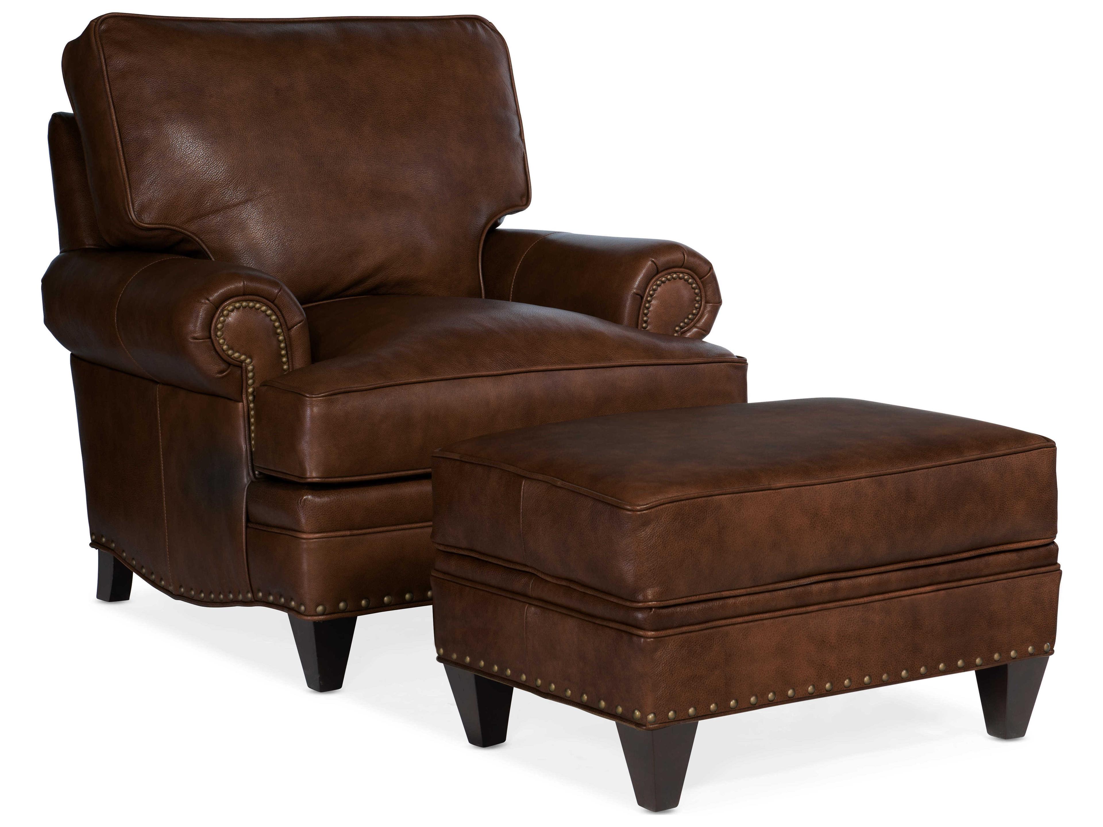 Bradington Young Carrado Leather Ottoman