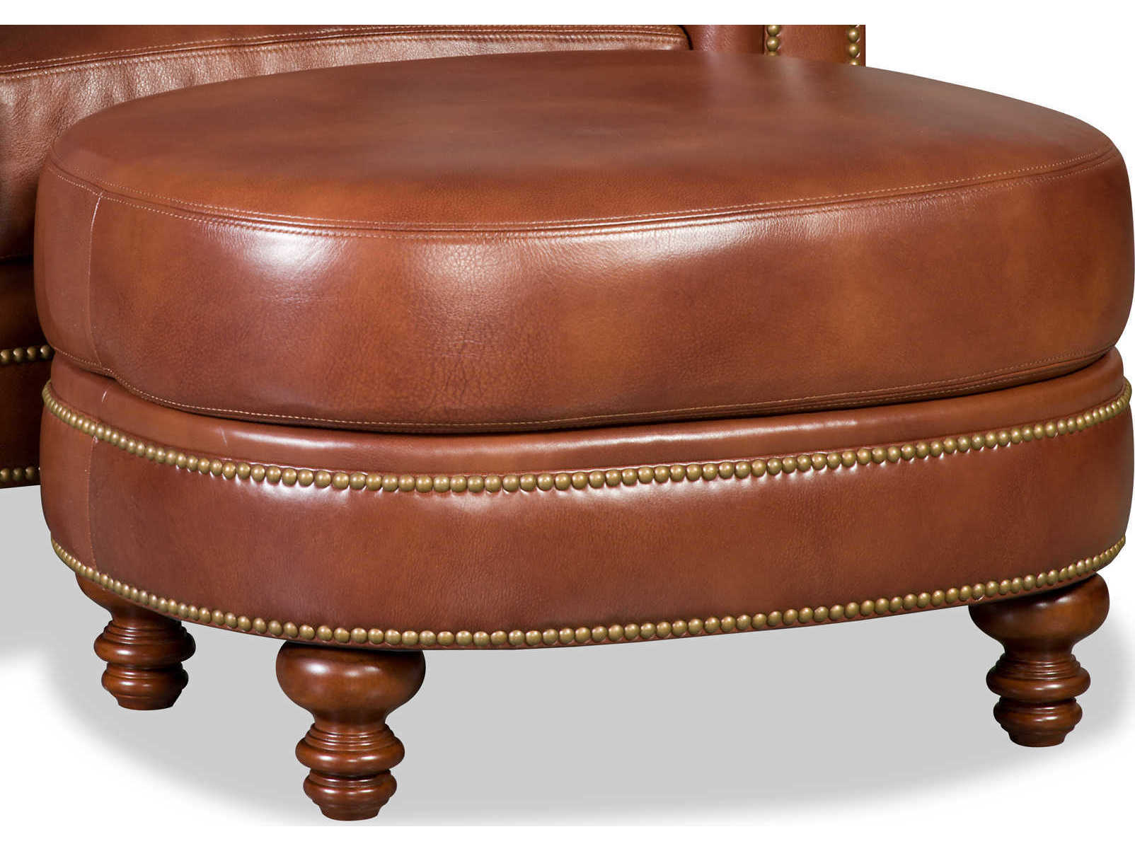 Bradington Young Richardson Leather Ottoman
