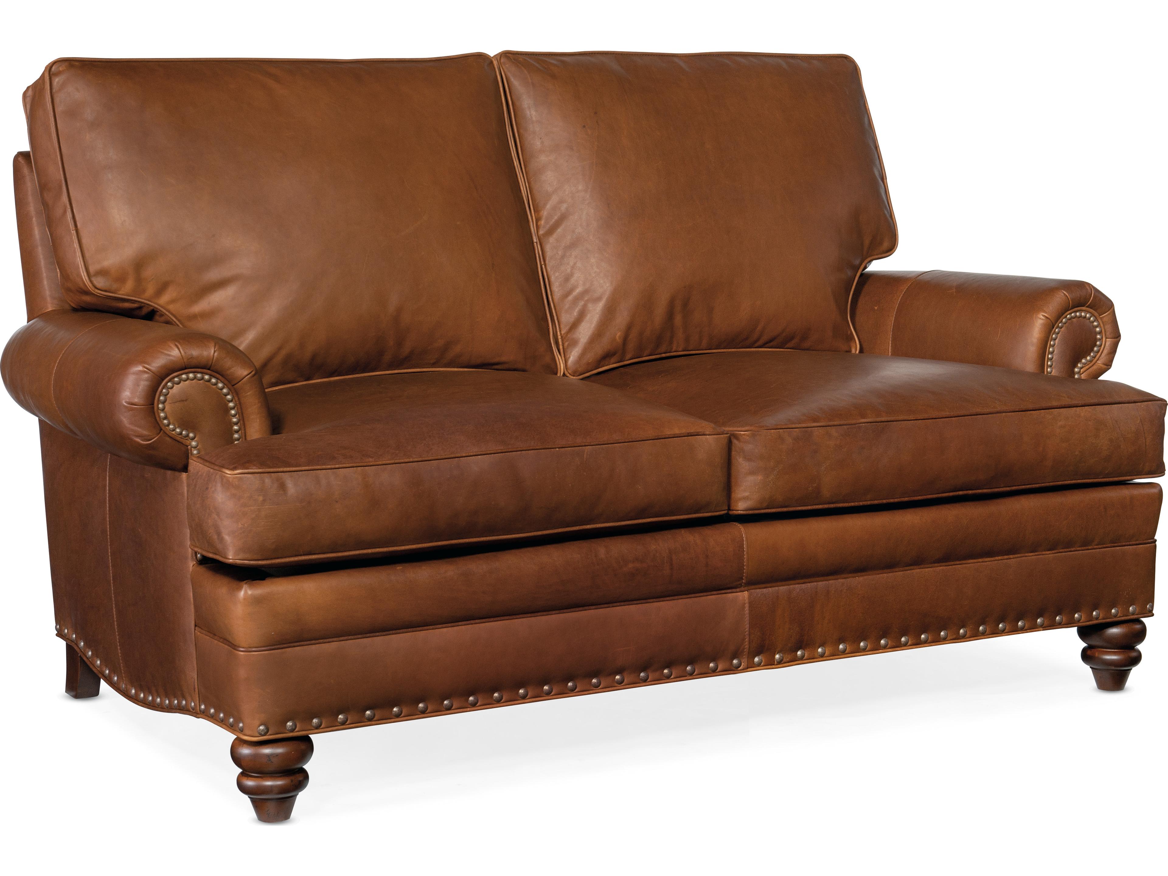 Bradington Young Hoff Leather Loveseat